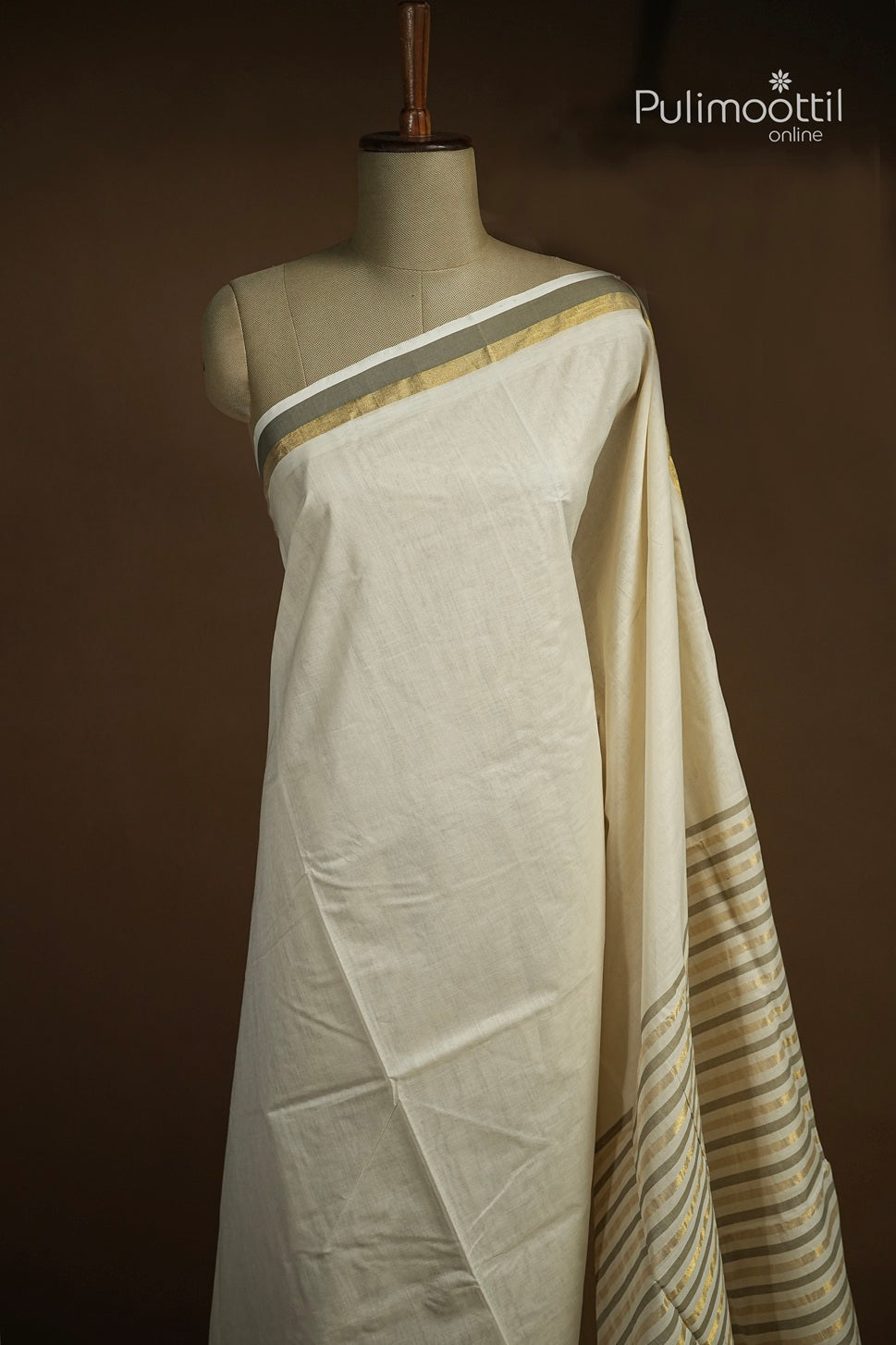 Off White Colour Handloom Saree