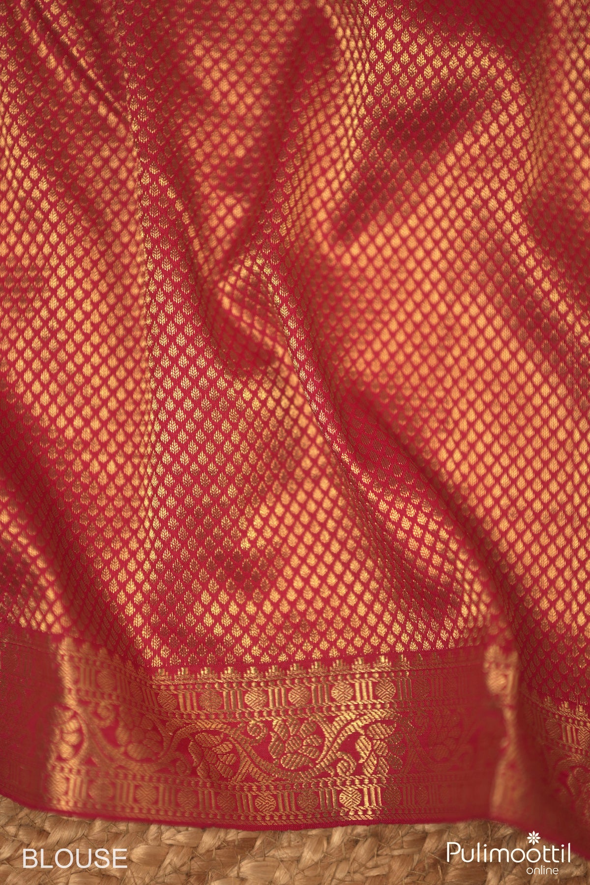 Rani Pink Colour Kanchipuram Saree.