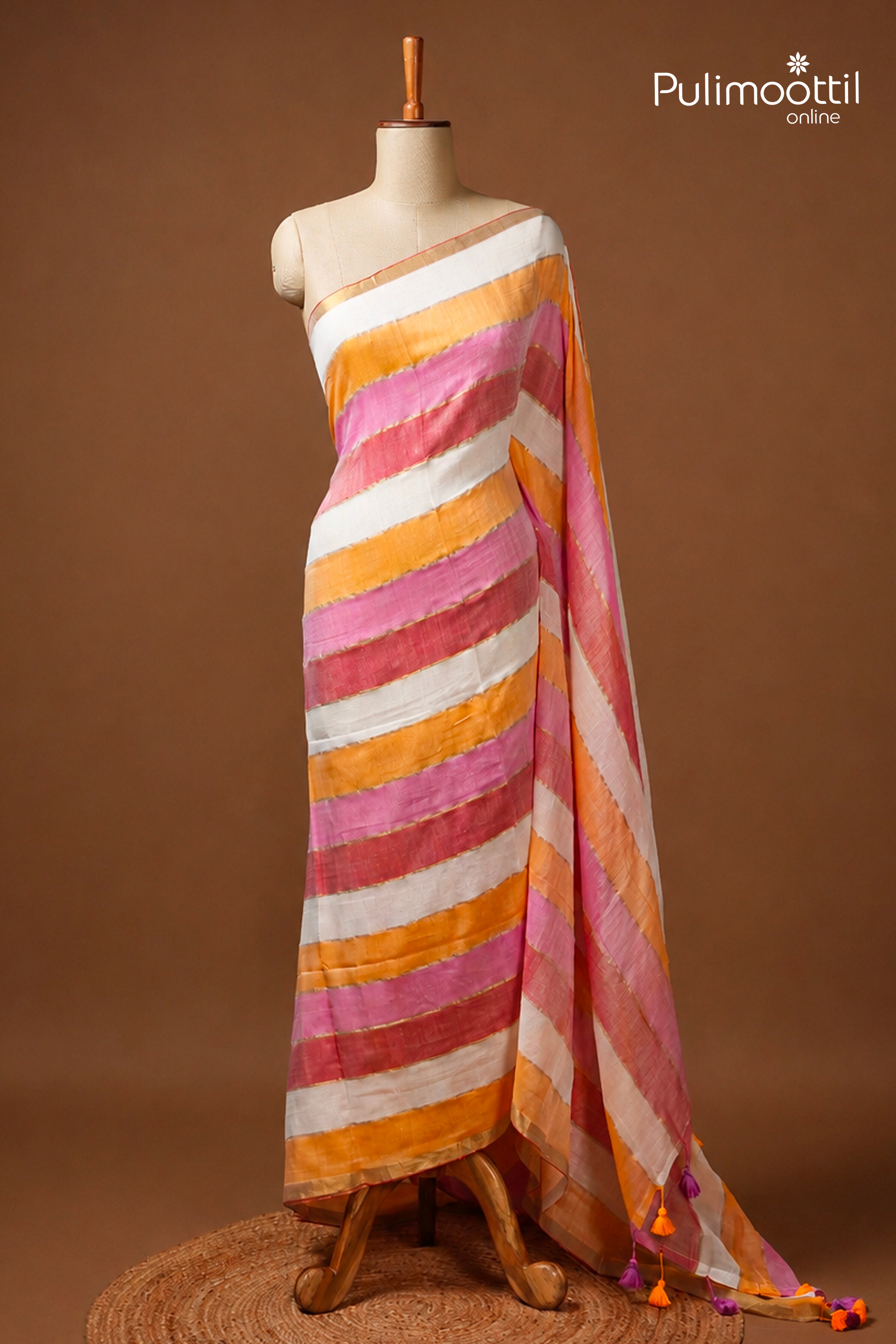 Multi Colour Mul Cotton Saree