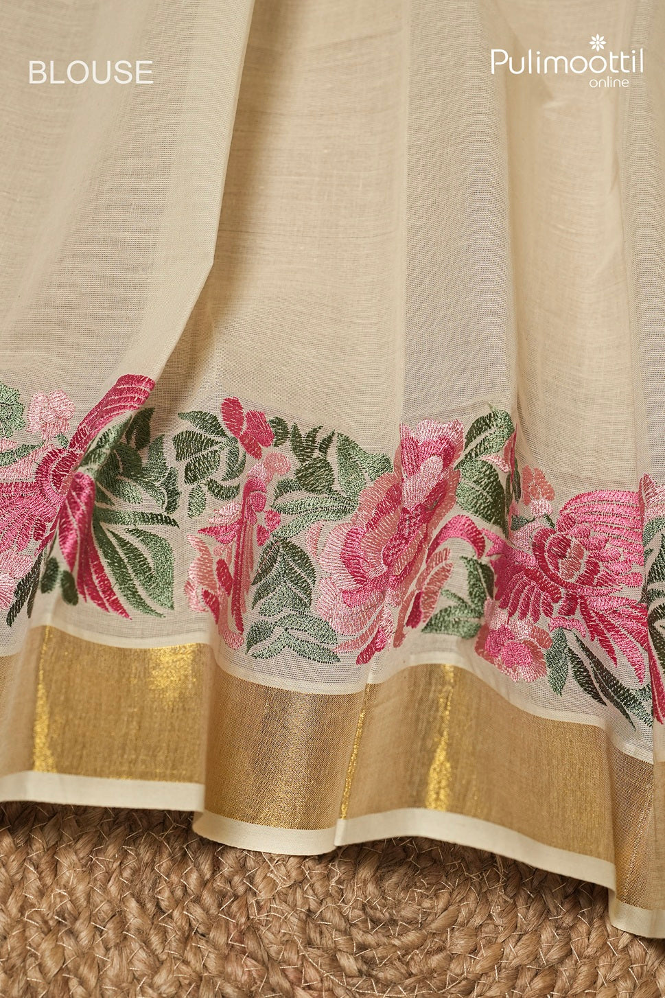Offwhite Colour Kerala Traditional Cotton Set Saree