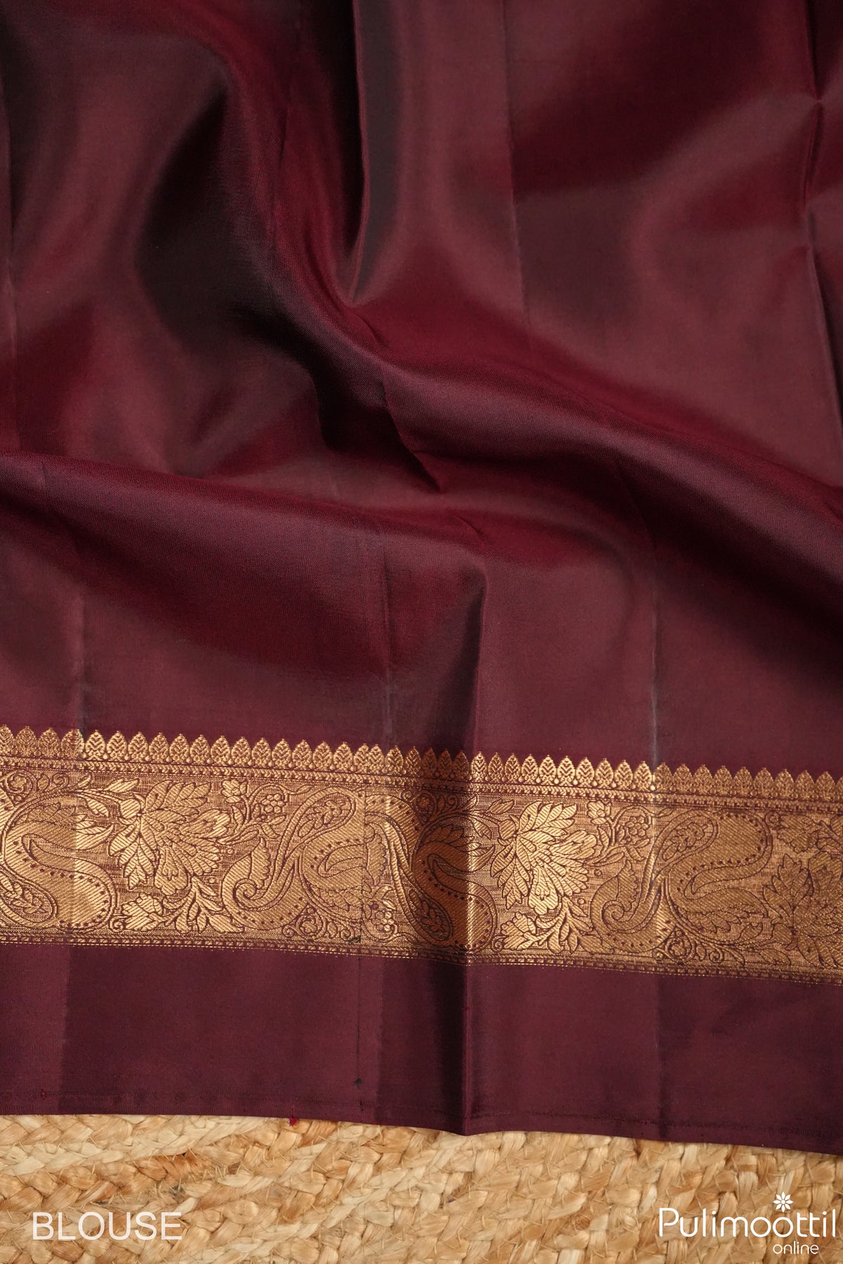 Olive Green Colour Kanchipuram Saree