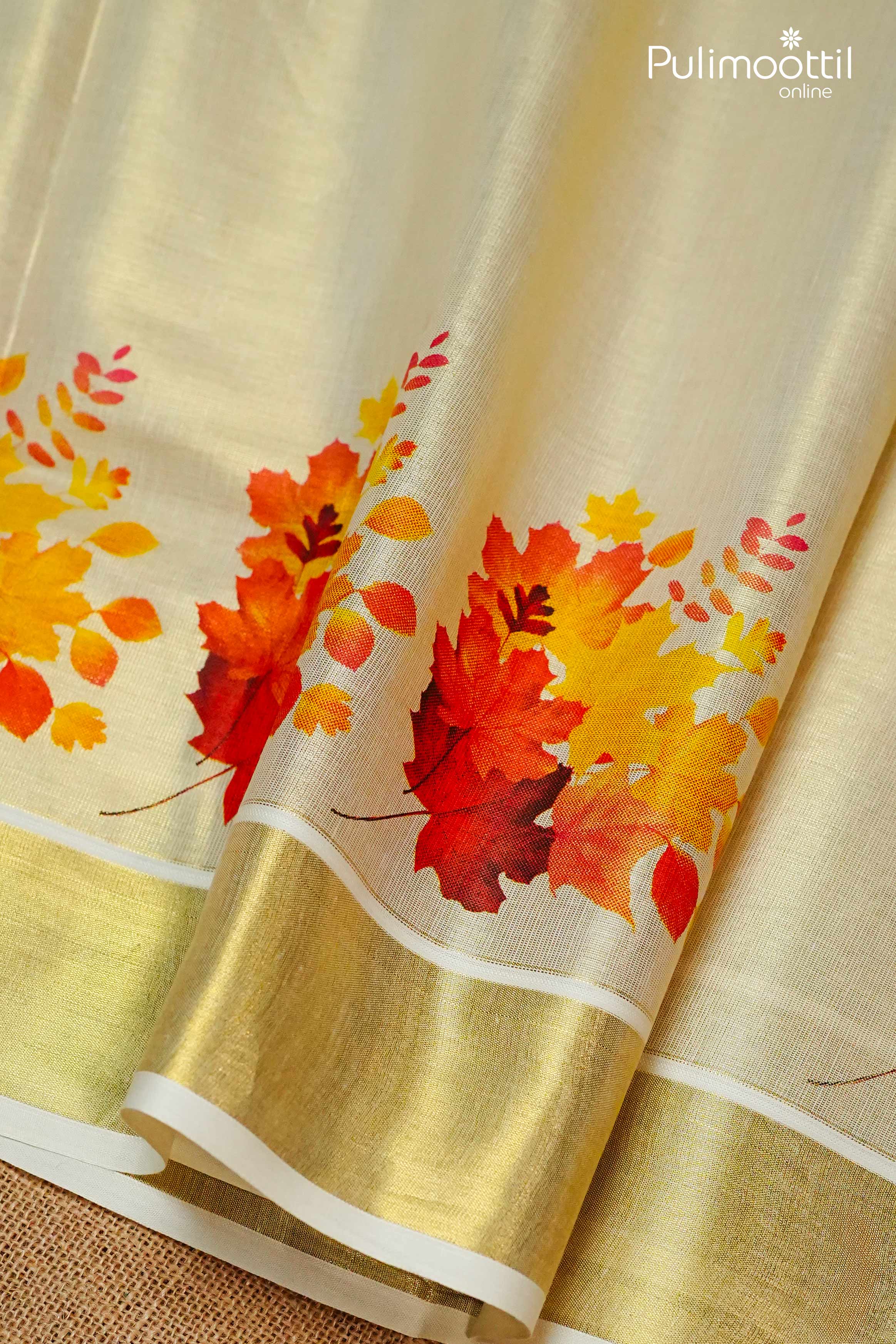 Golden Tissue Kerala Set Saree.