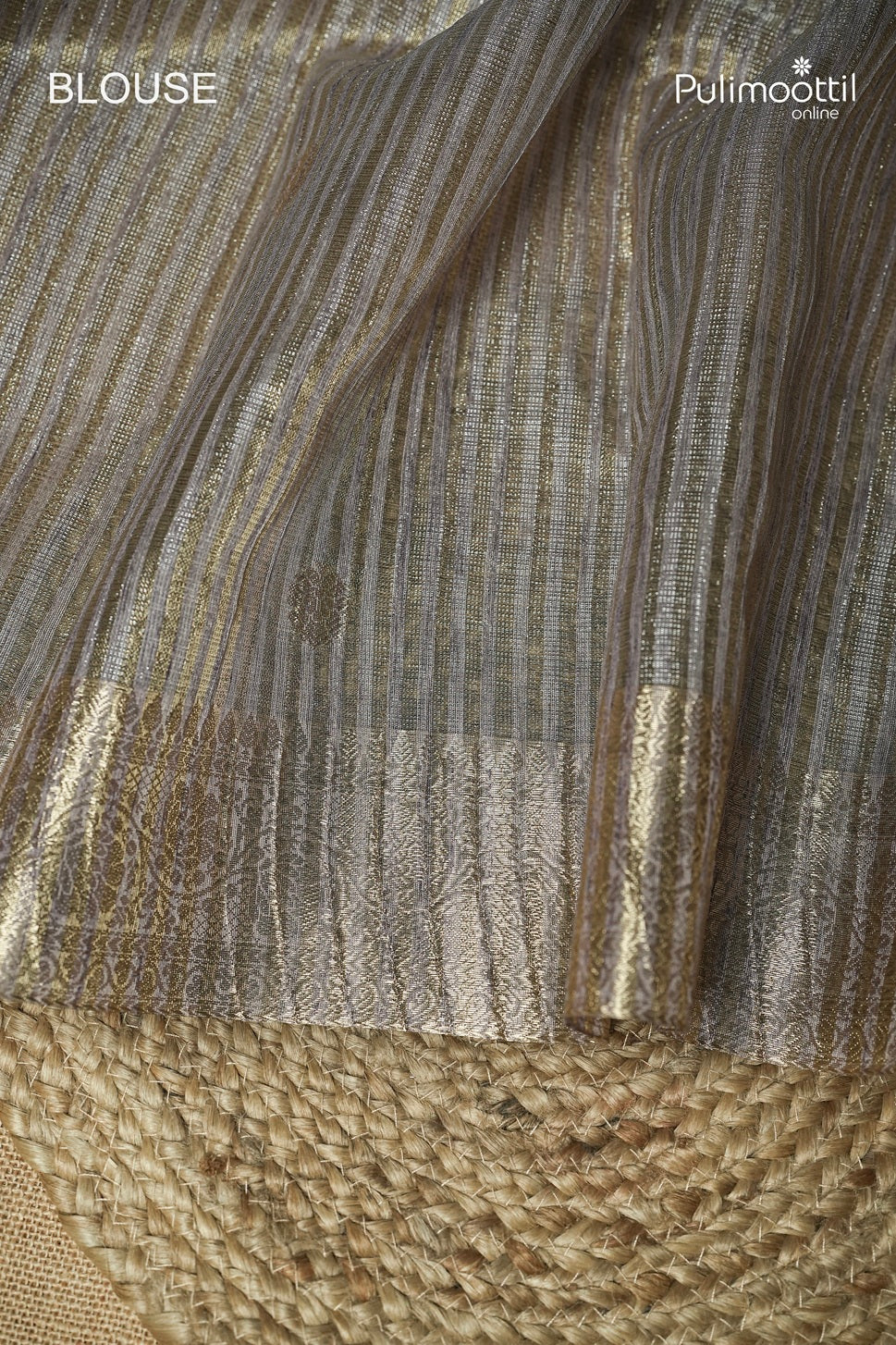 Lavender Colour Semi Tissue Saree