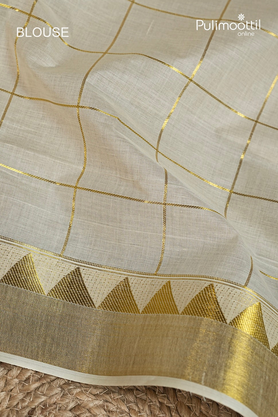 Off White Colour Kerala Traditional Set Saree