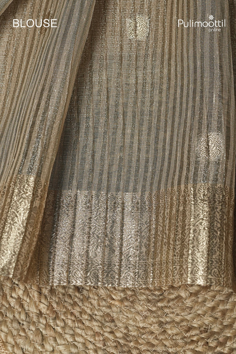 Chikoo Colour Semi Tissue Saree