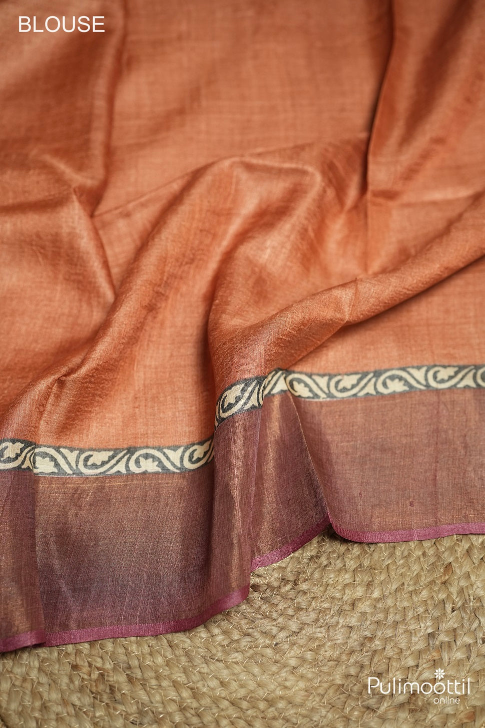 Multicolour Tussar Silk Saree