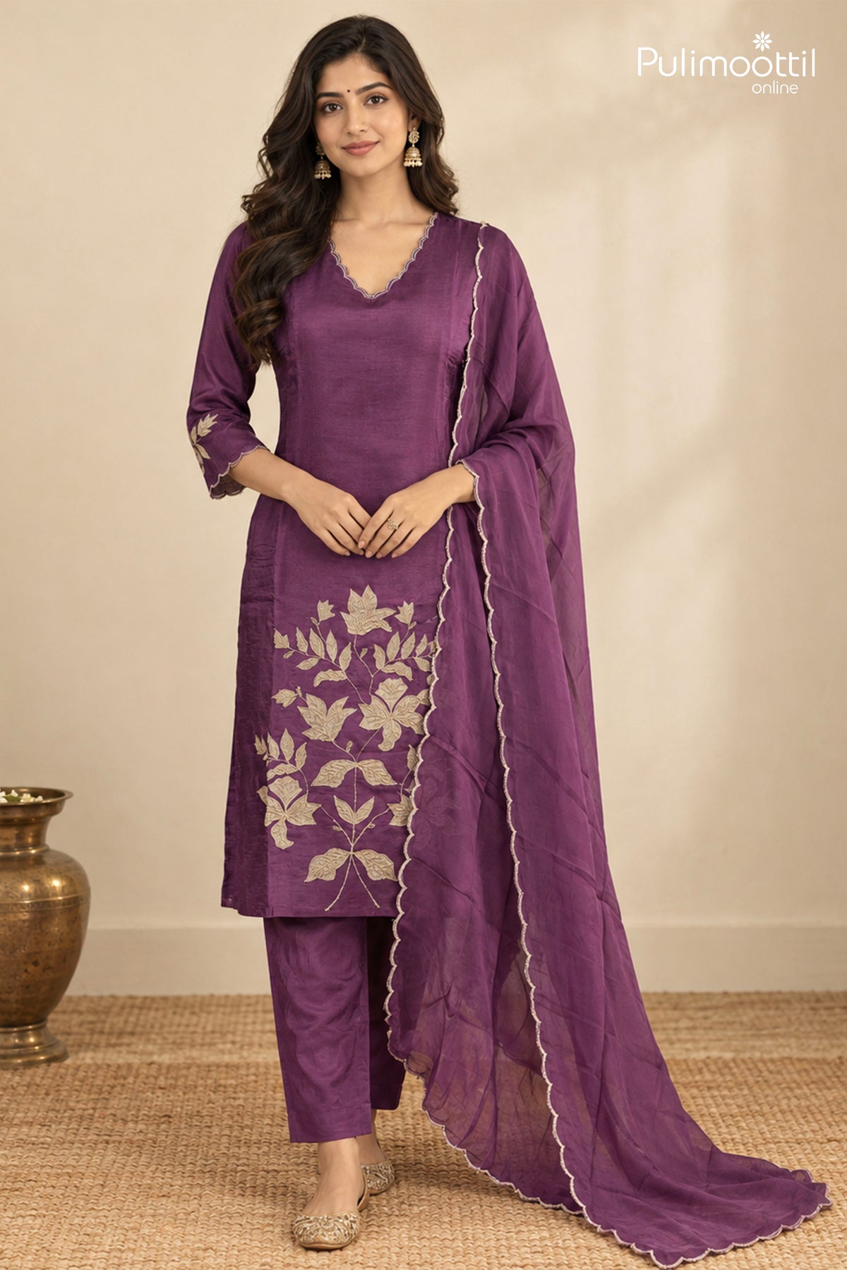 Violet Color Salwar Set