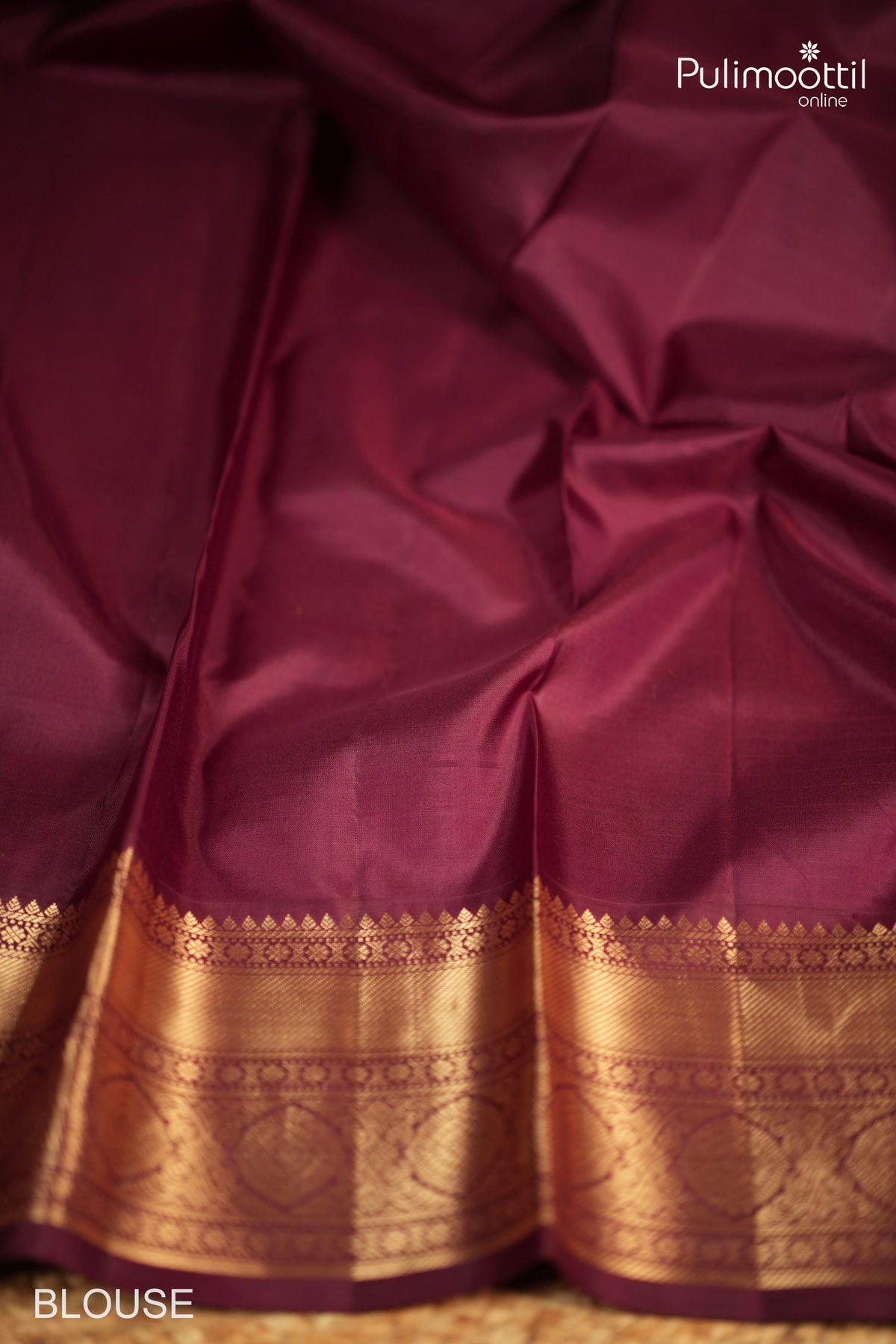 Olive Green Color Kanchipuram Designer Saree