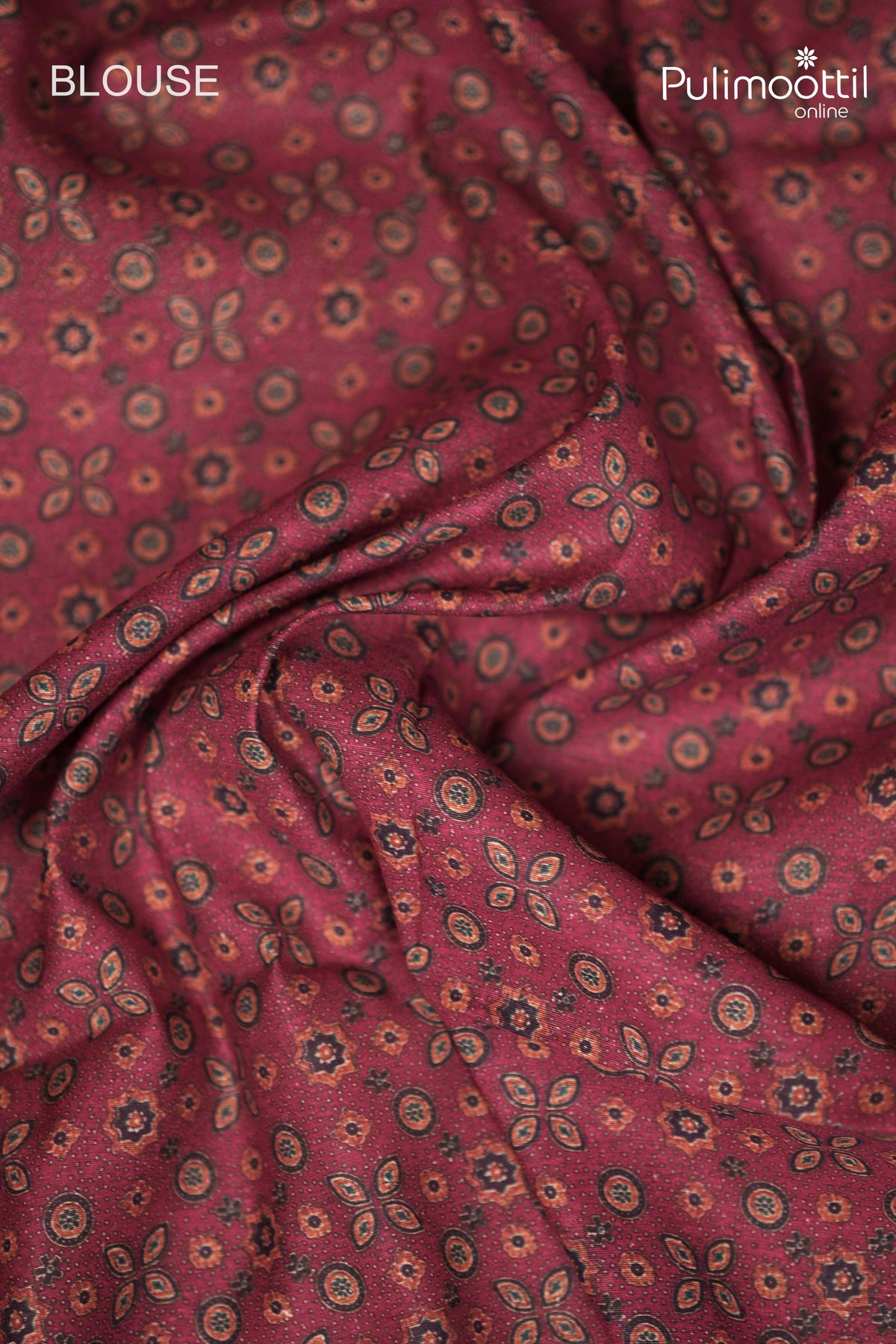 Dark Pink colour Jute Silk Saree