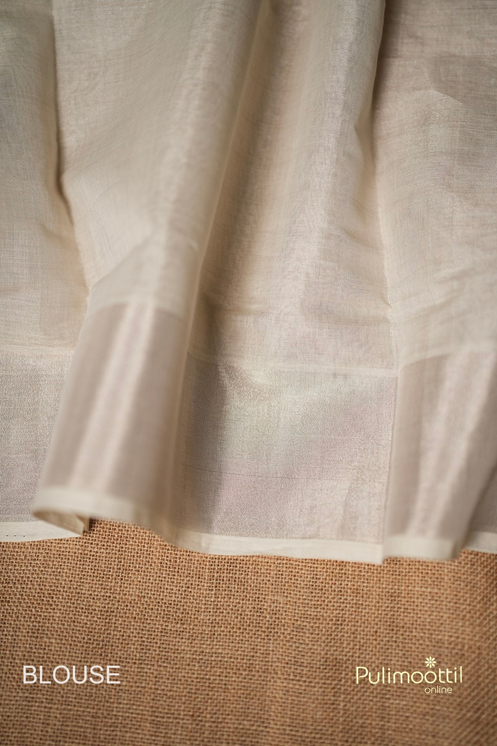 Kerala Traditional Silver Tissue Handloom Set Saree