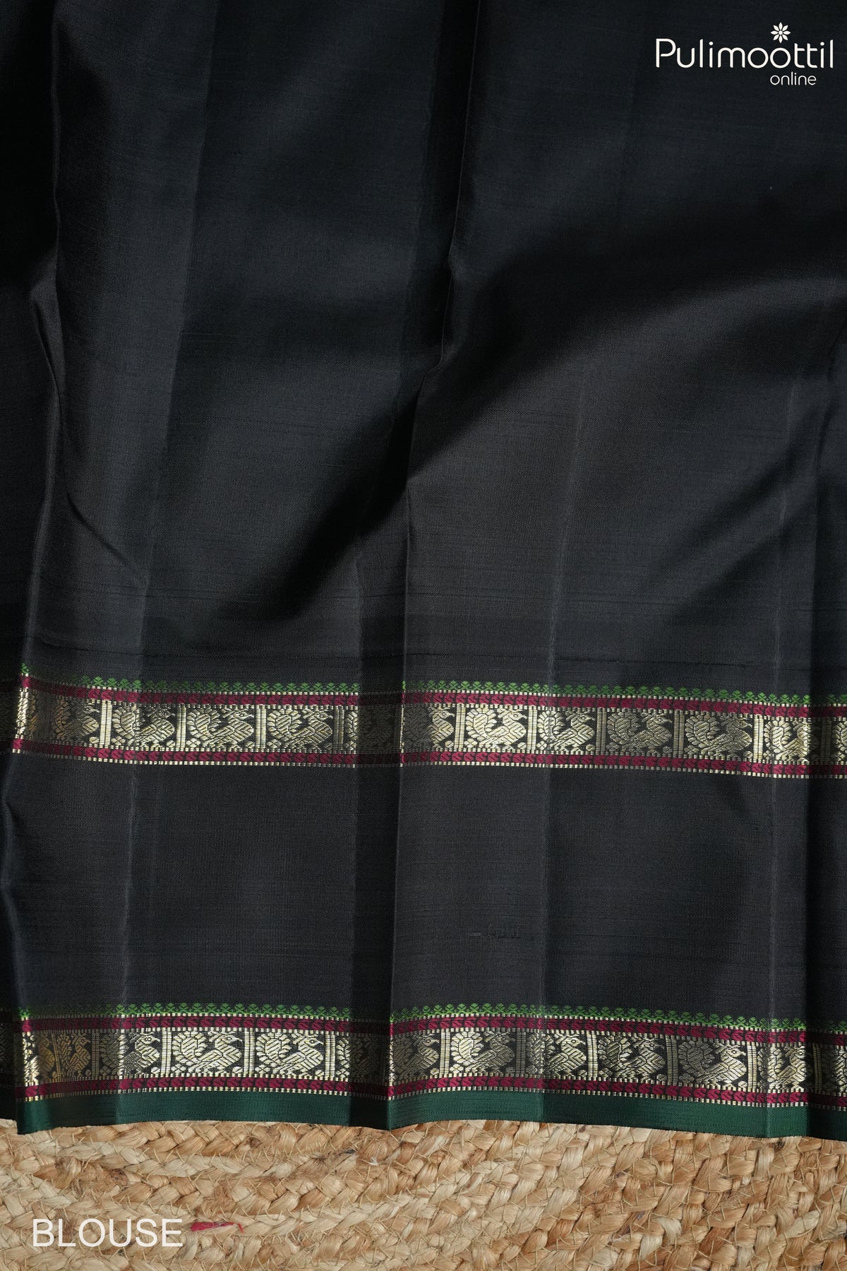 Ivory Colour Kanchipuram Designer Saree