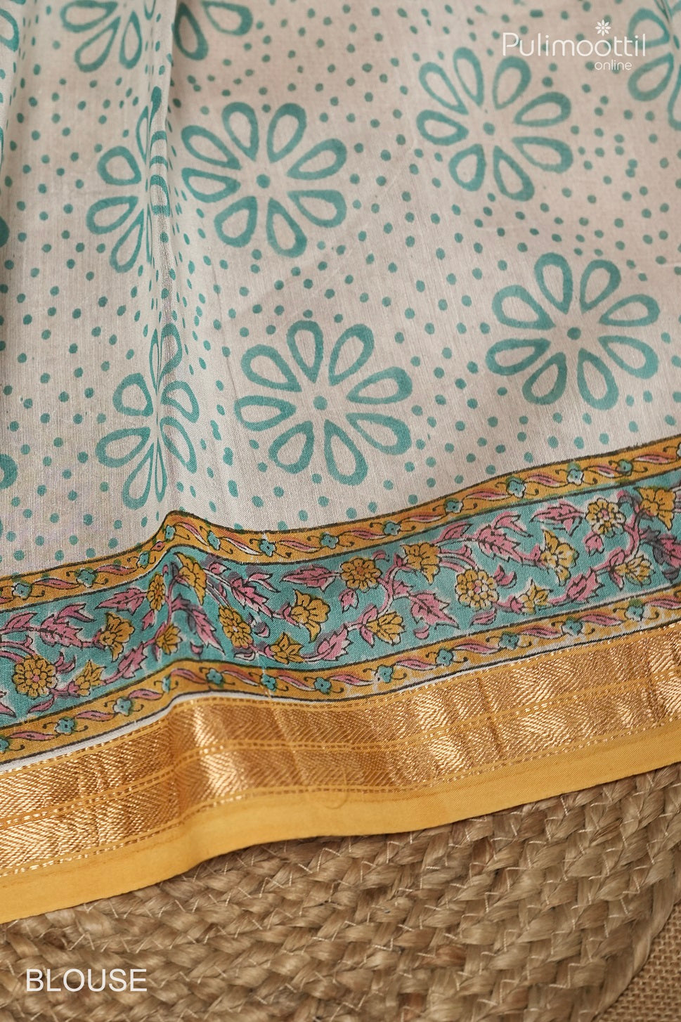 Yellow Colour Chanderi Saree
