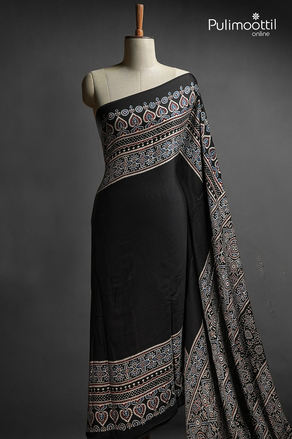 Black Colour Modal Silk Saree