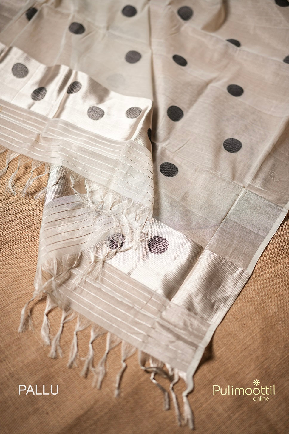 Kerala Traditional Silver Tissue Handloom Set Saree