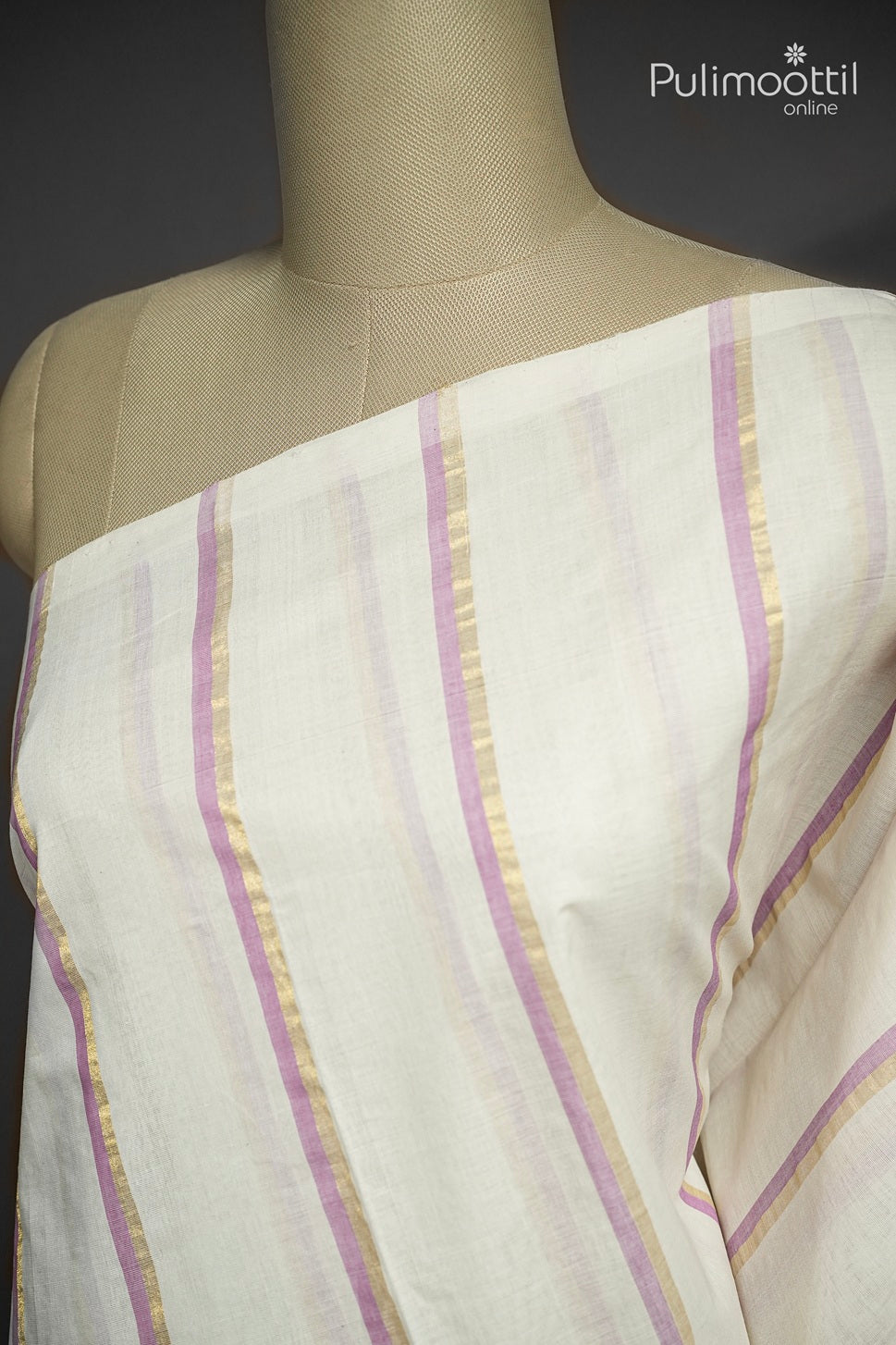 Off White Colour Handloom Saree