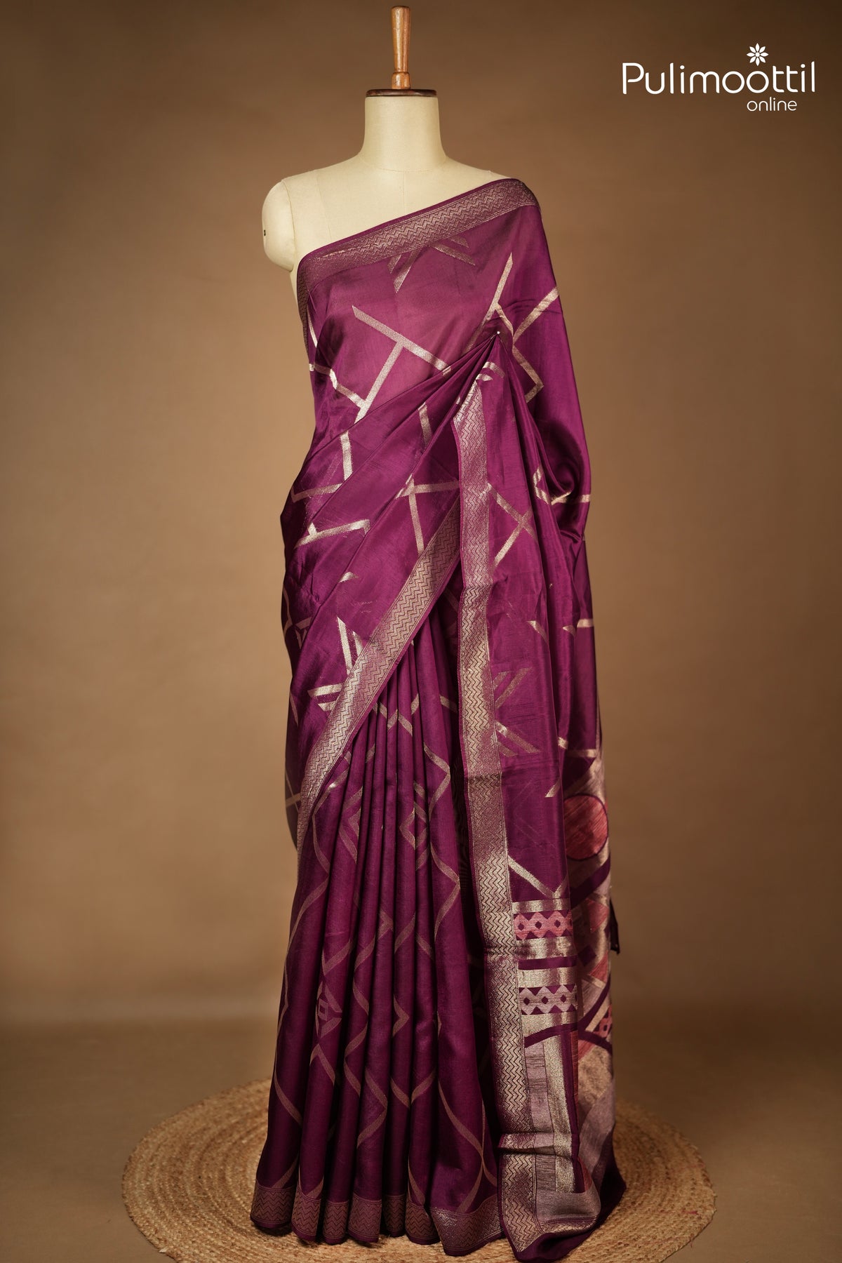 Purple Colour Art Silk Saree