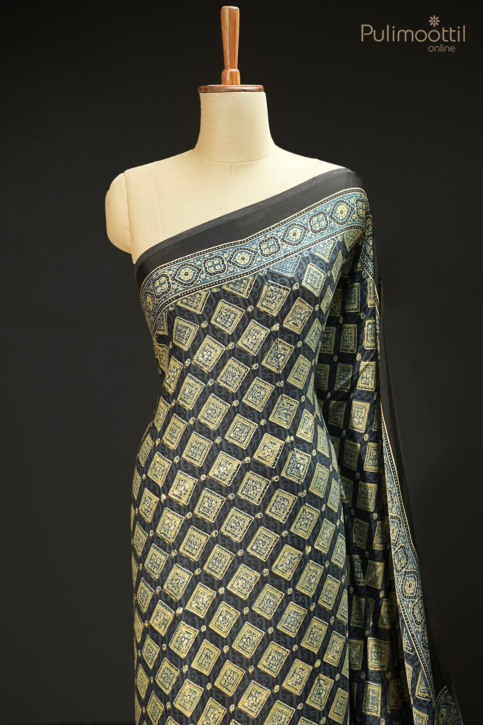 Black Colour Modal Silk Saree