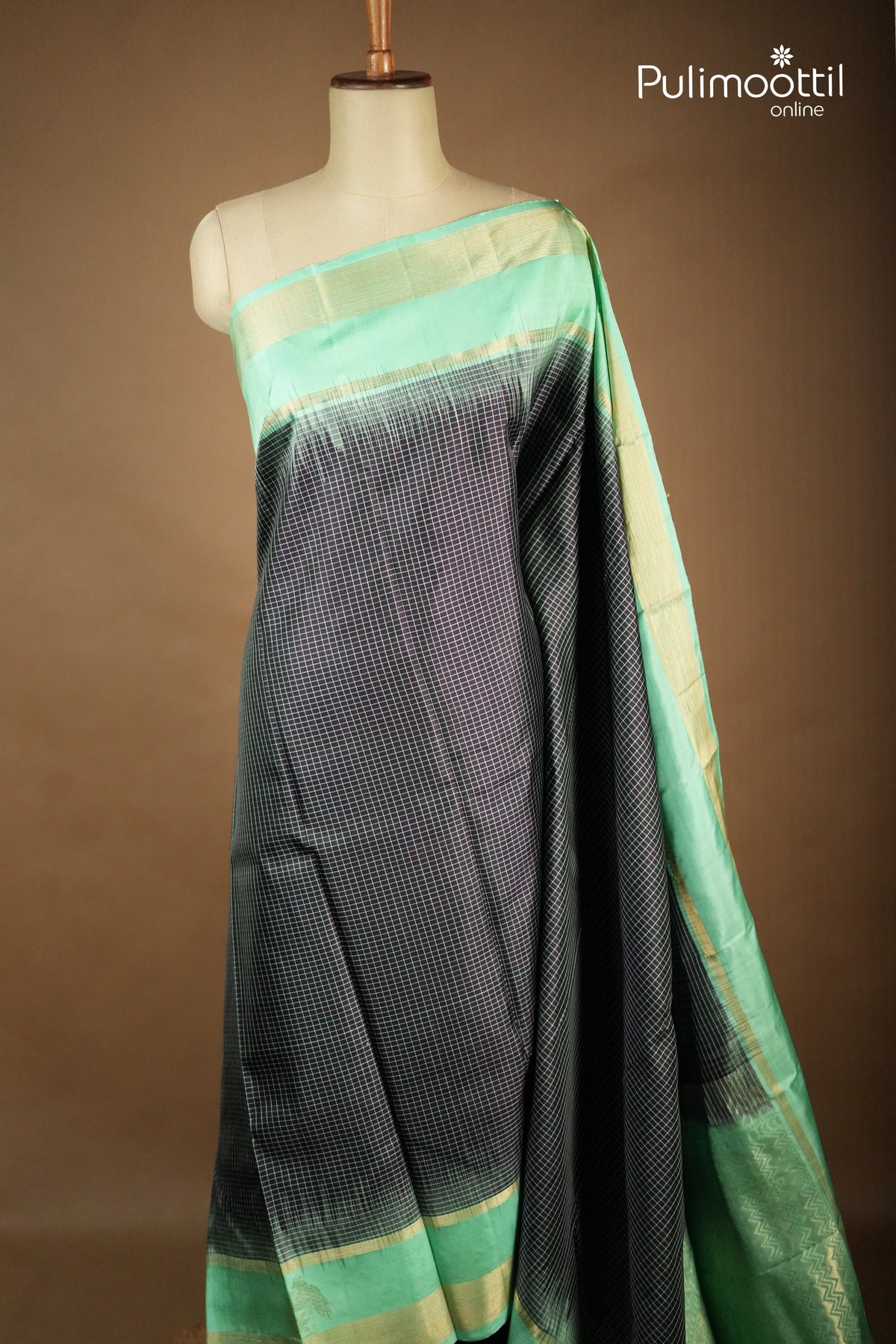 dark violet Colour Kanchipuram Soft Silk Saree