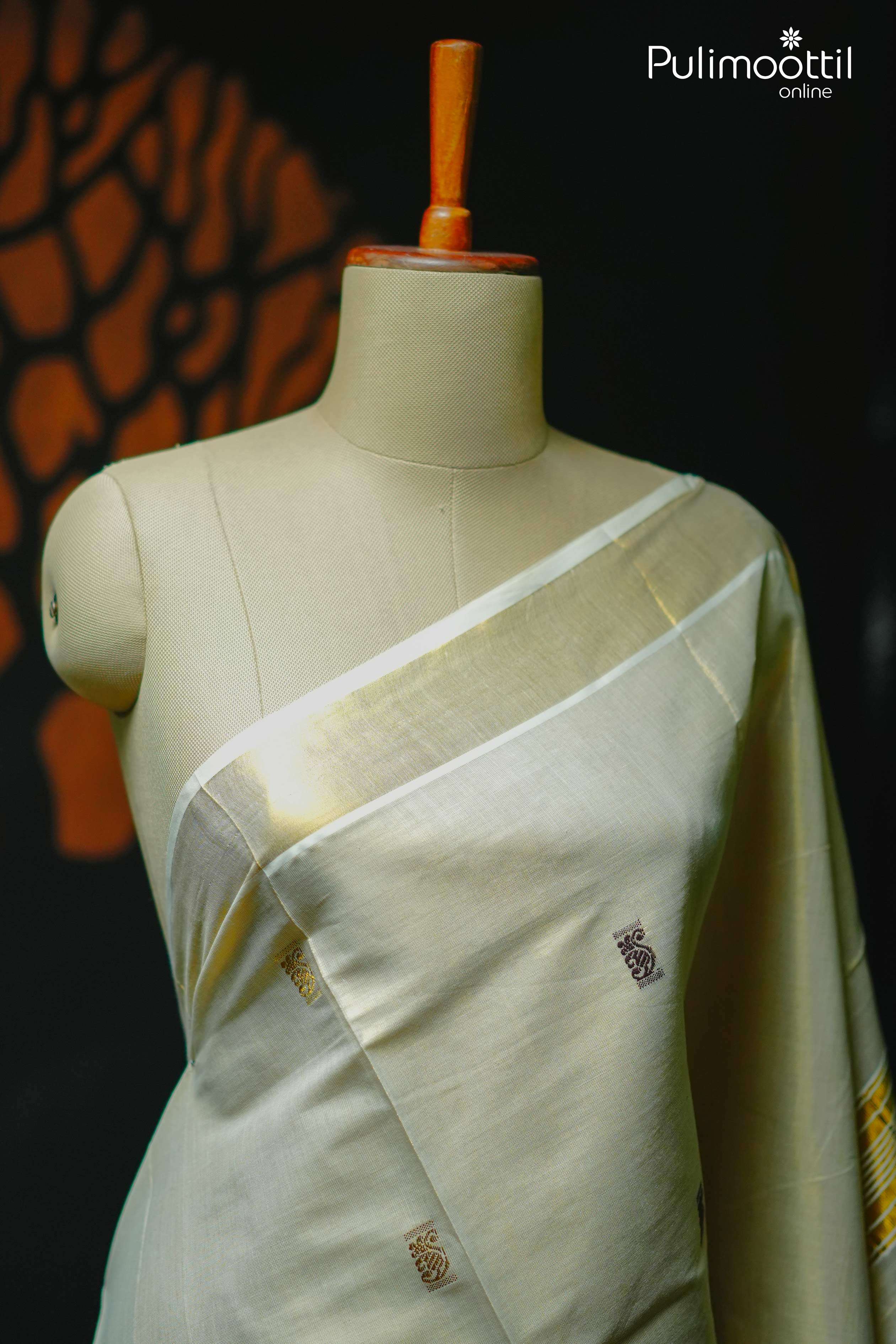 Golden Tissue Kerala Set Saree.