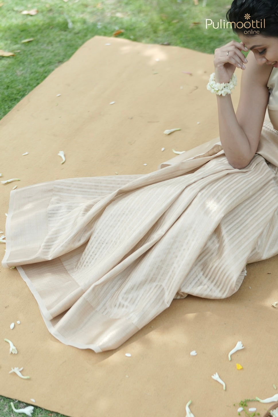 Golden Yellow Colour Tissue Organza Fancy Saree