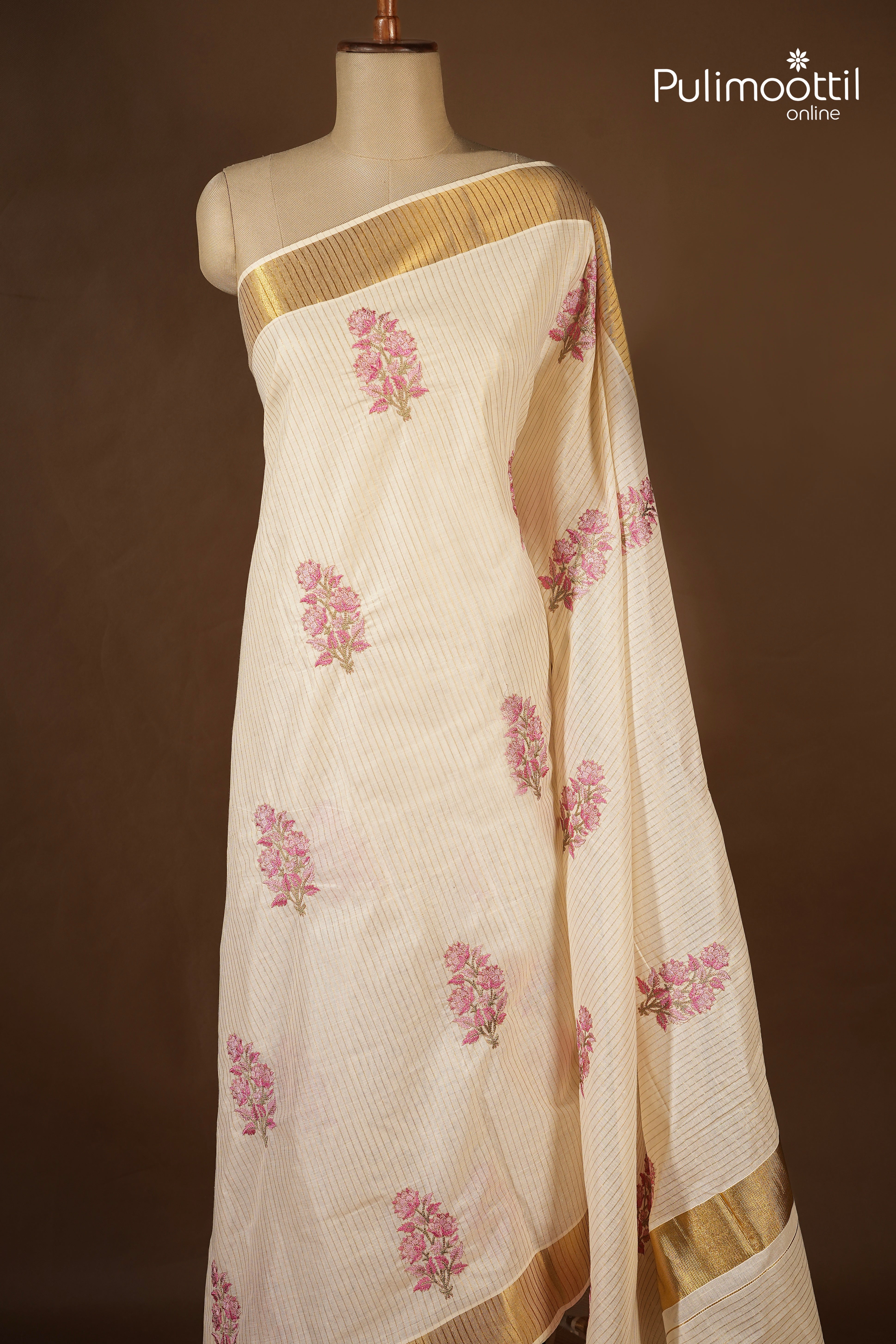Kerala Traditional Cotton Set Saree