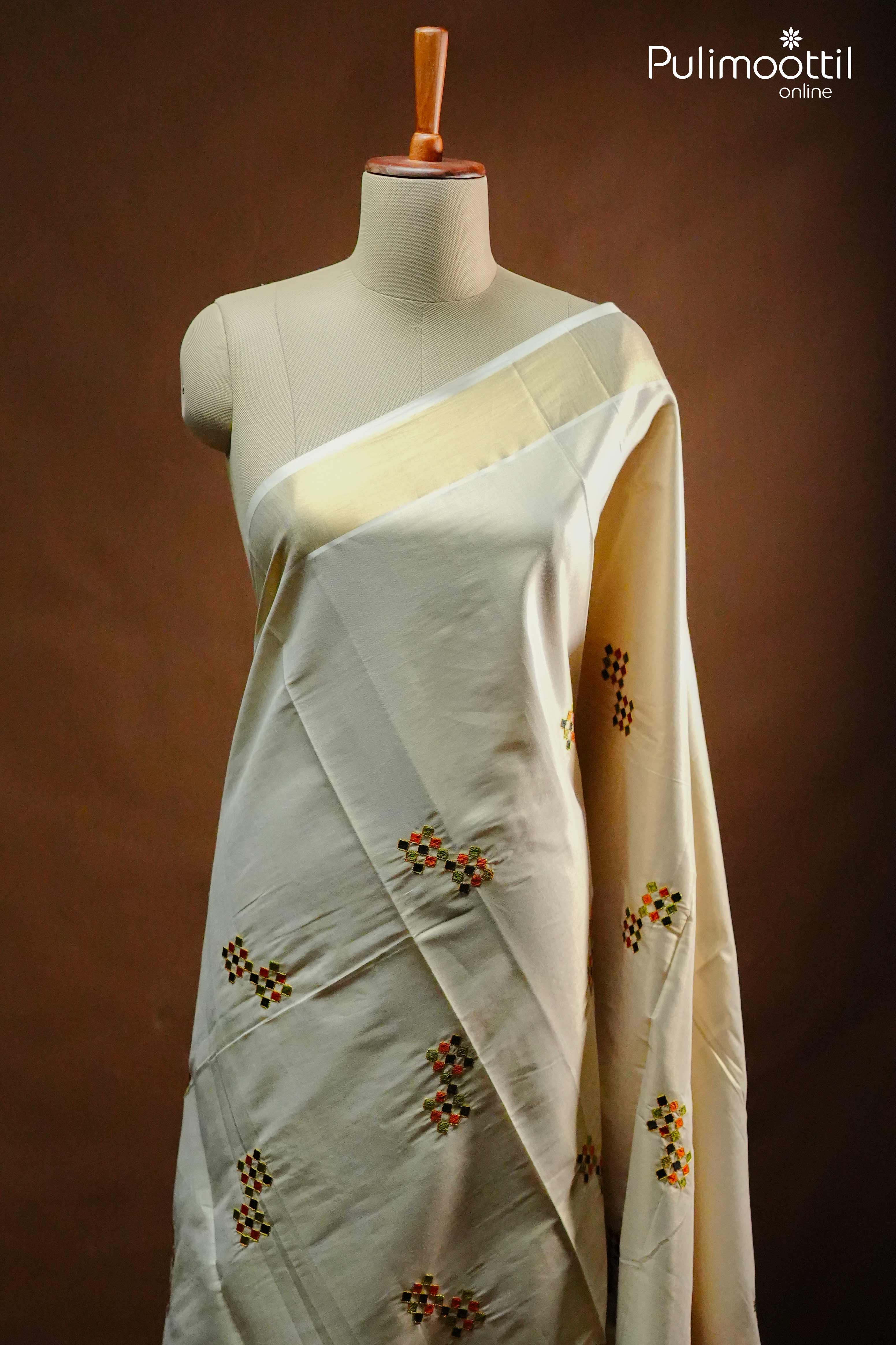 Kerala Traditional  Tissue Set Saree.