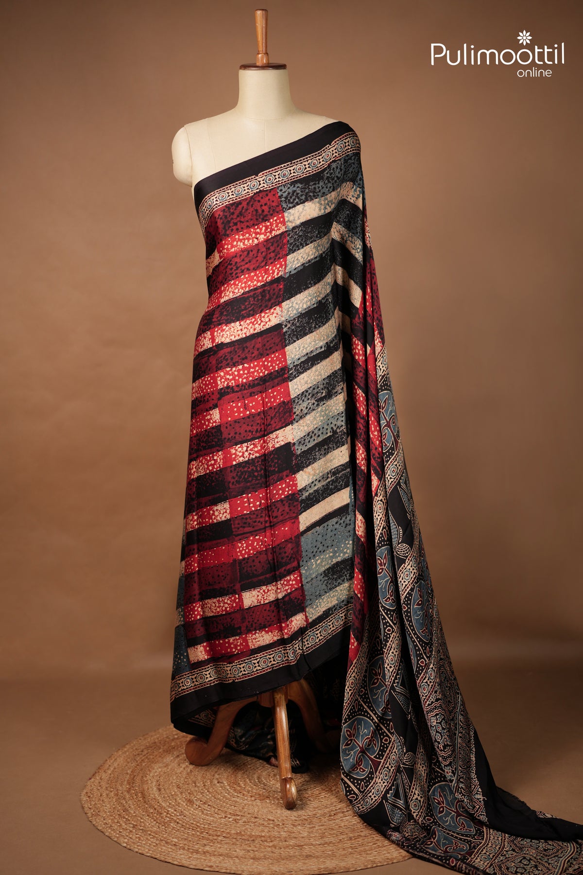 Multicolour Modal Silk Saree