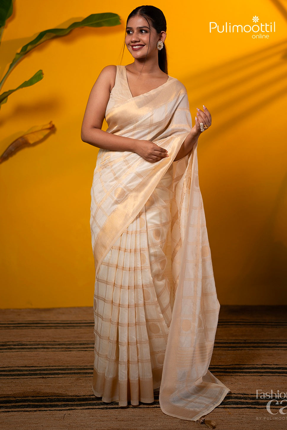 Semi Chanderi Traditional Saree