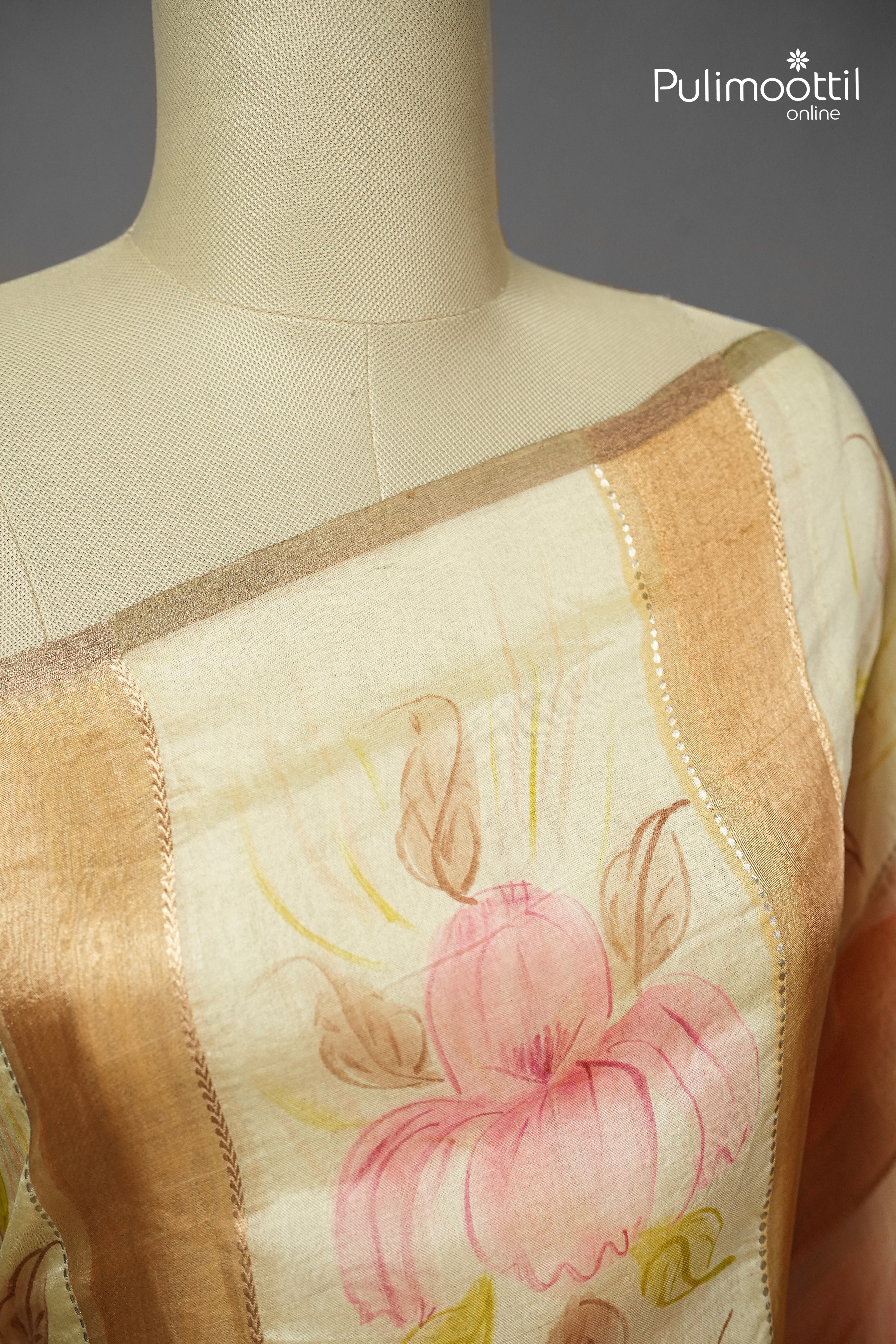 Multicolour Pure Organza Fancy Saree