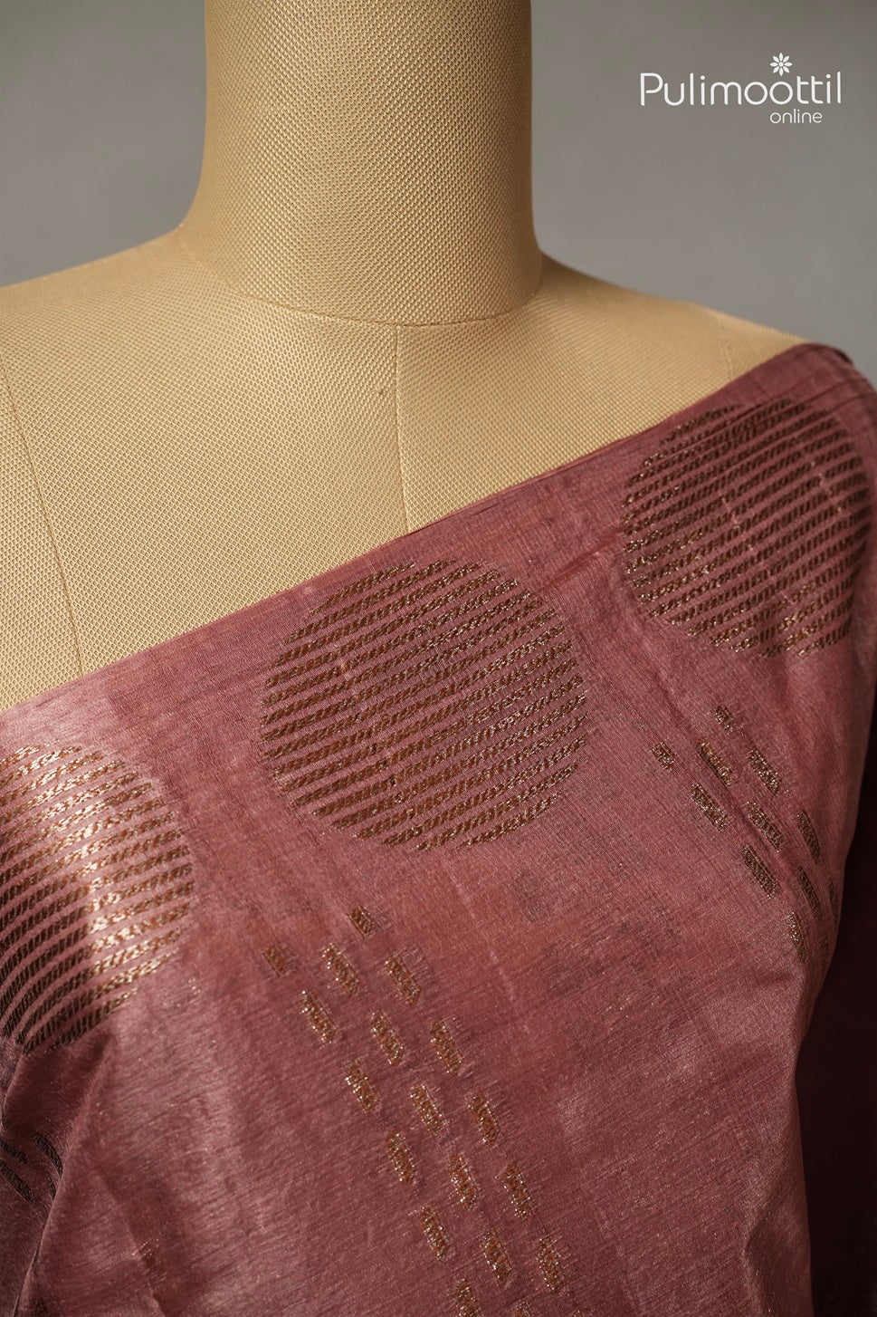 Pastel Onion Colour Tassur Silk Saree
