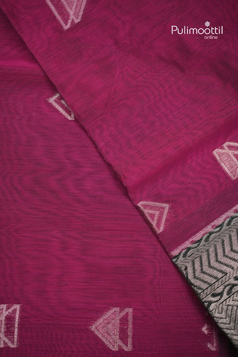 Majantha Color Cotton Silk Saree With Butta Work