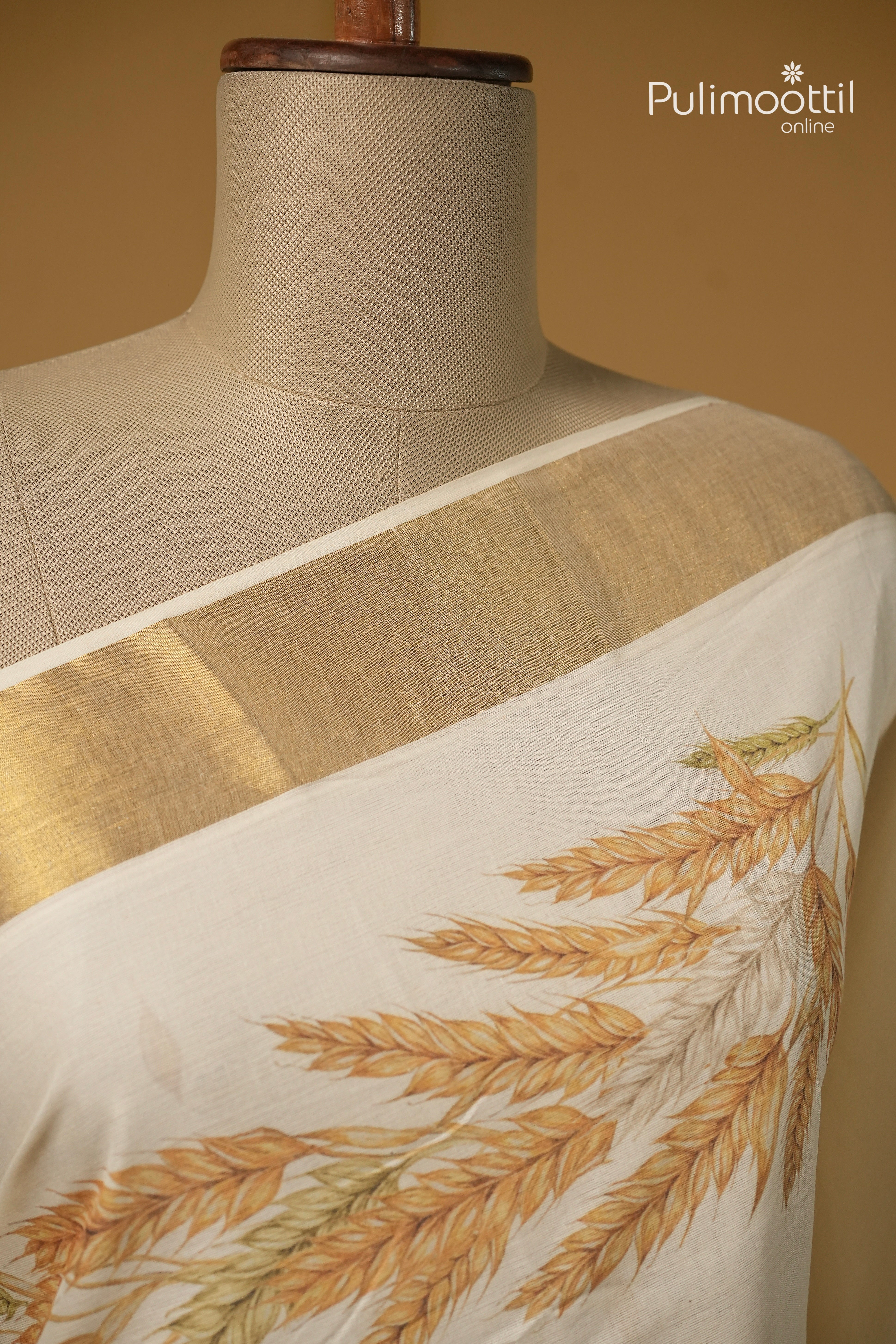 Offwhite Colour Kerala Traditional Cotton Set Saree