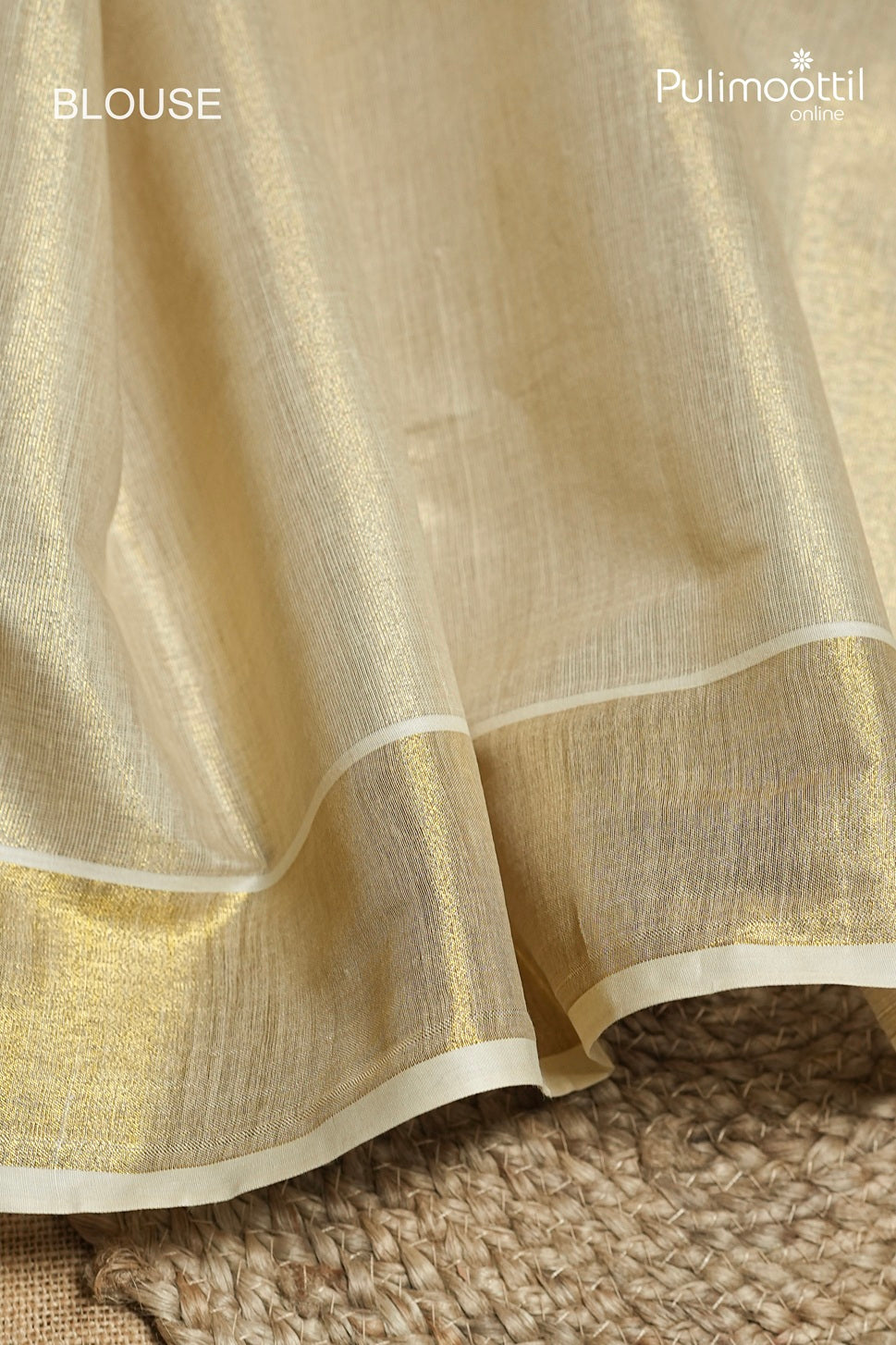 Kerala Traditional Golden Tissue Set Saree