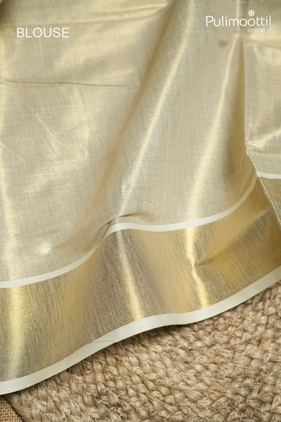 Kerala Traditional Golden Tissue Set Saree