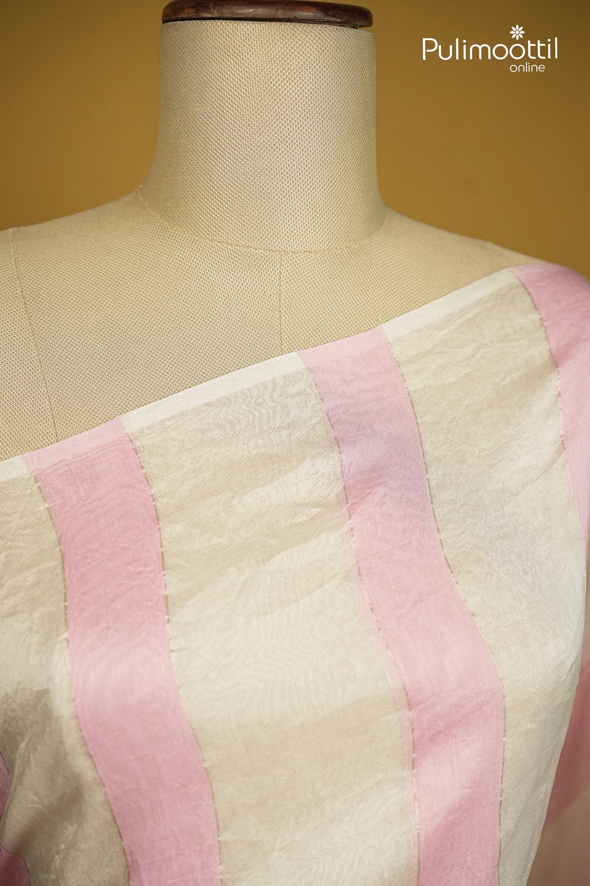 Off White Colour Organza Fancy Saree