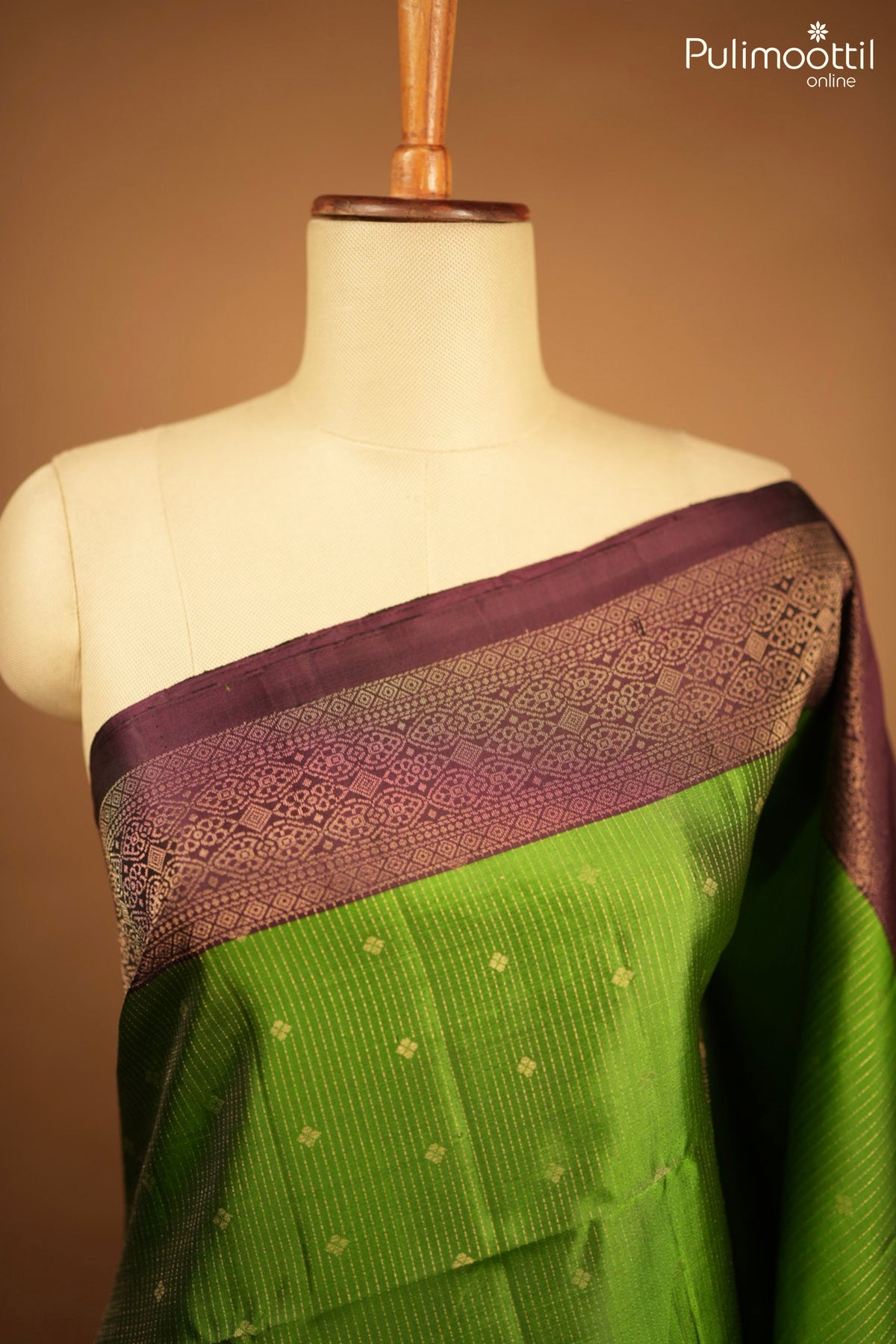 Light Green Colour Kanchipuram Soft Silk Saree
