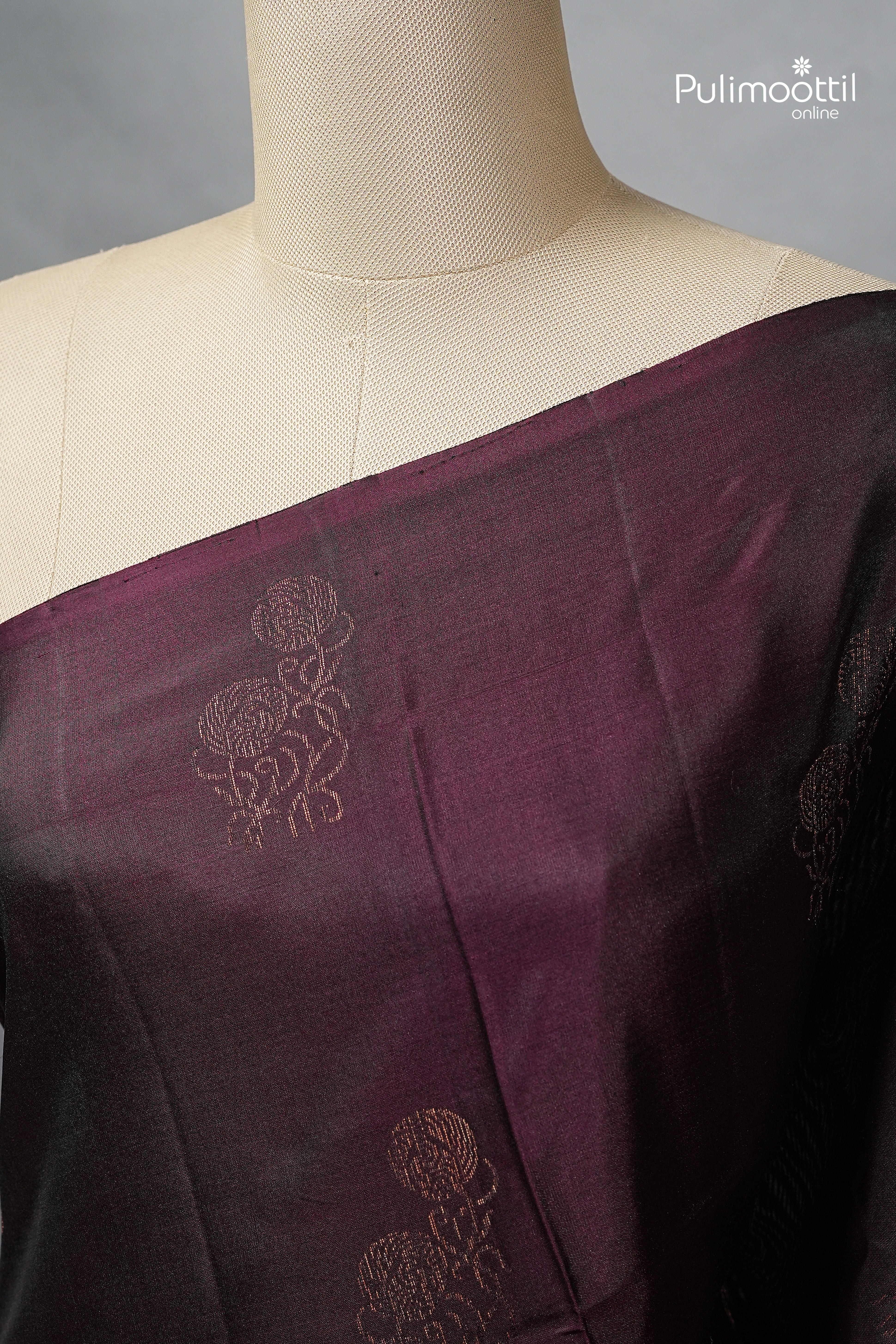 Purple Colour Kanchipuram Soft Silk Saree