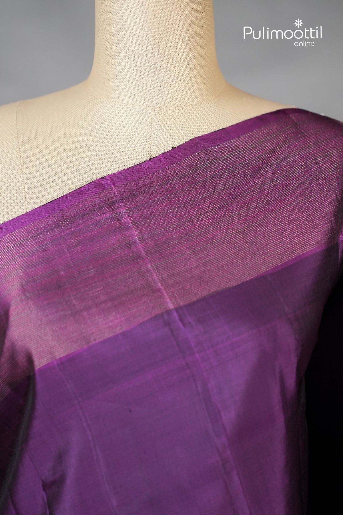 Purple Colour Kanchipuram Soft Silk Saree