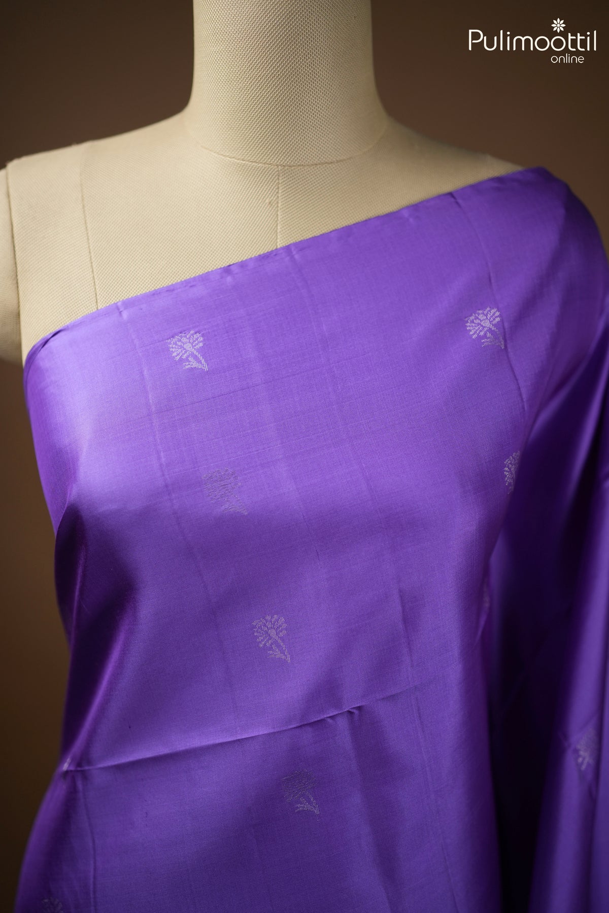 Violet Colour Kanchipuram Silk Saree.