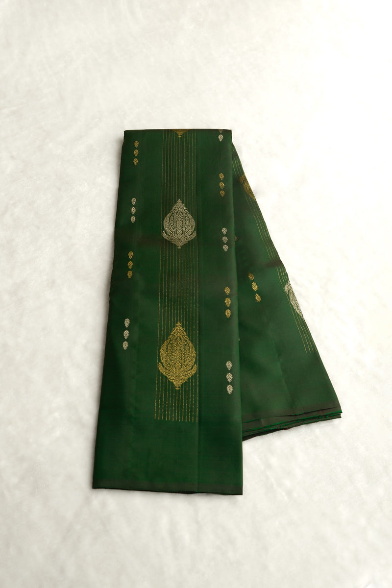 Green Kanchipuram Soft Silk Saree