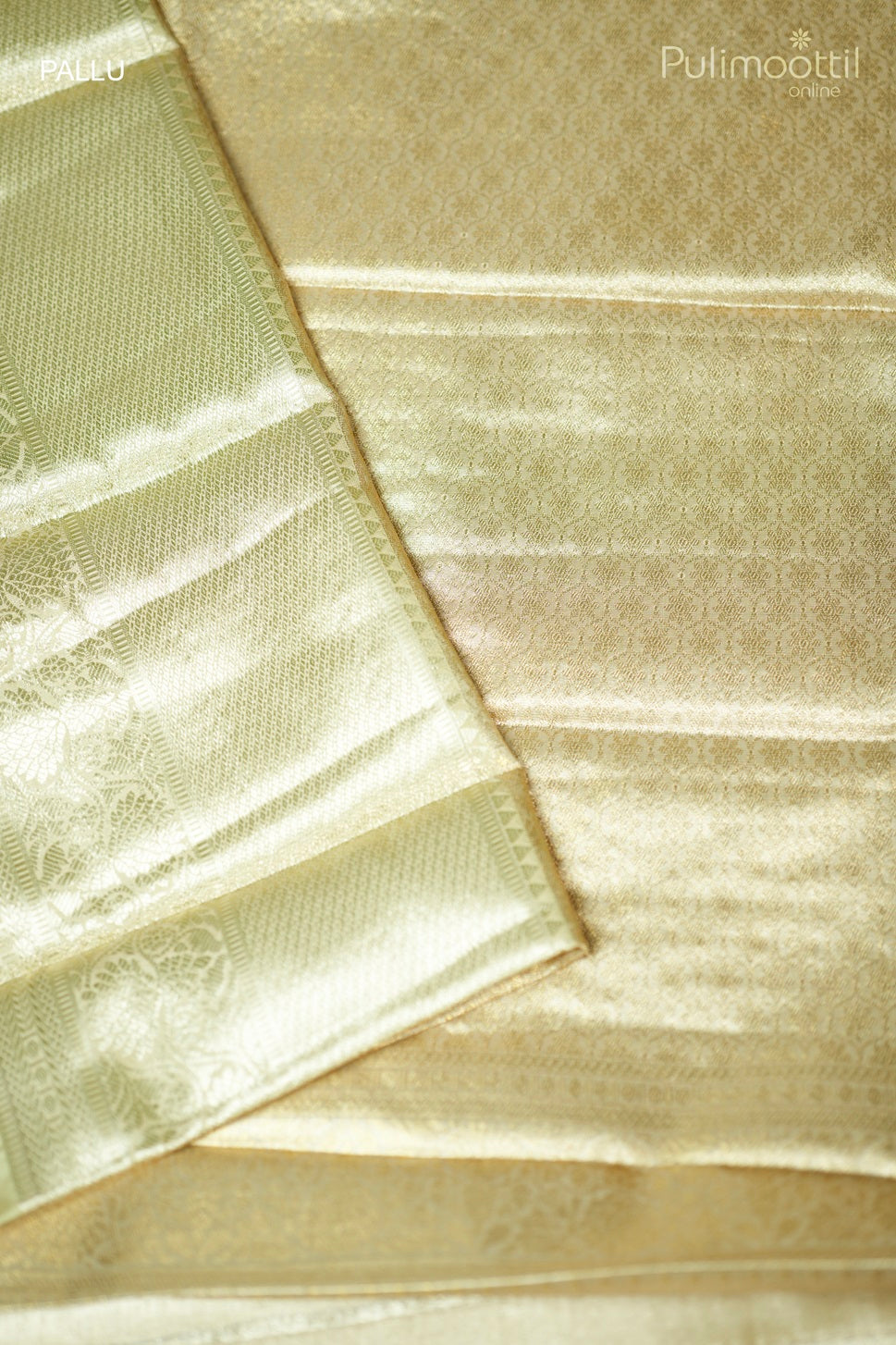 Ivory Colour Semi Brocade Saree