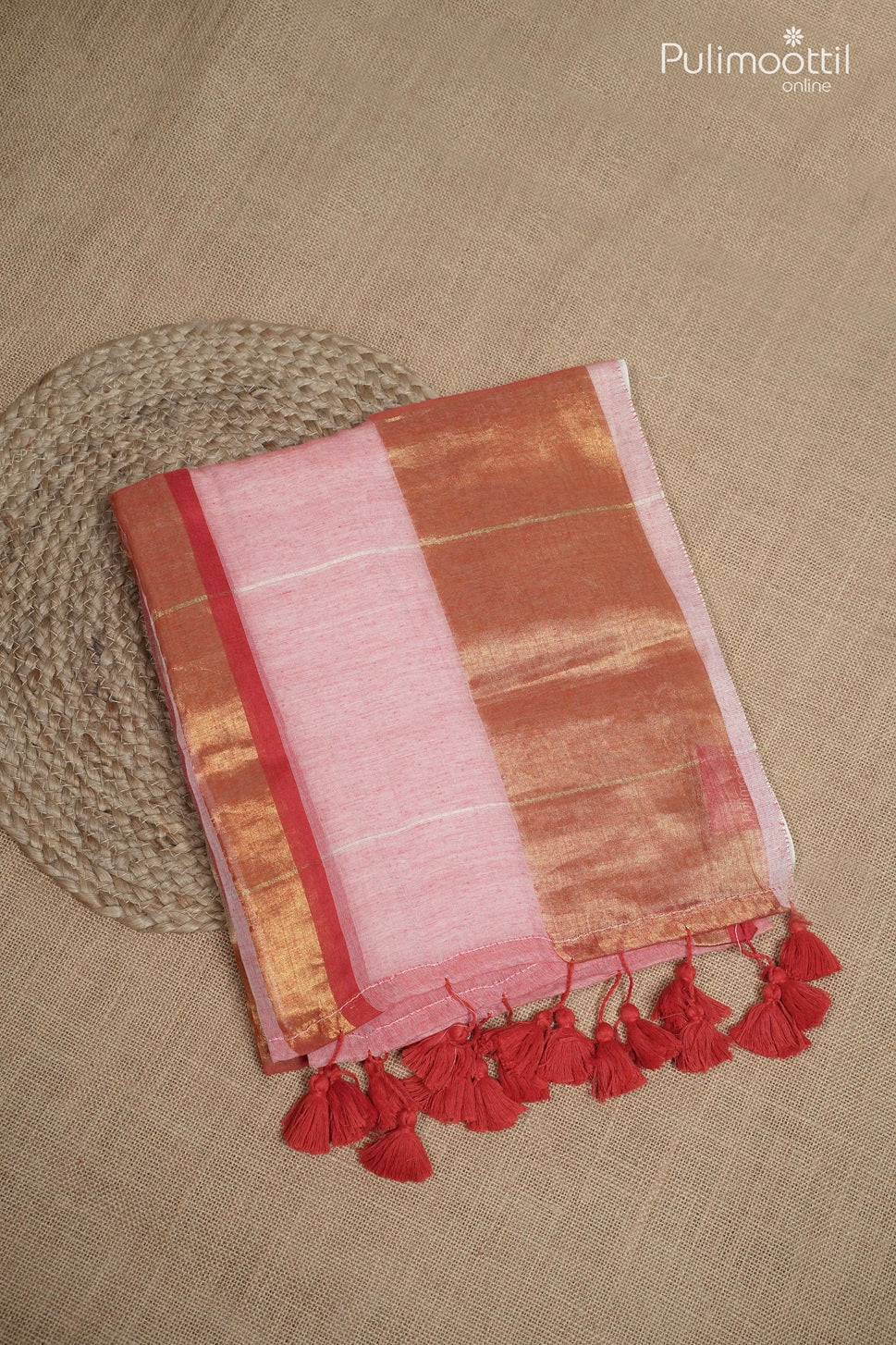 White color Mul Cotton saree
