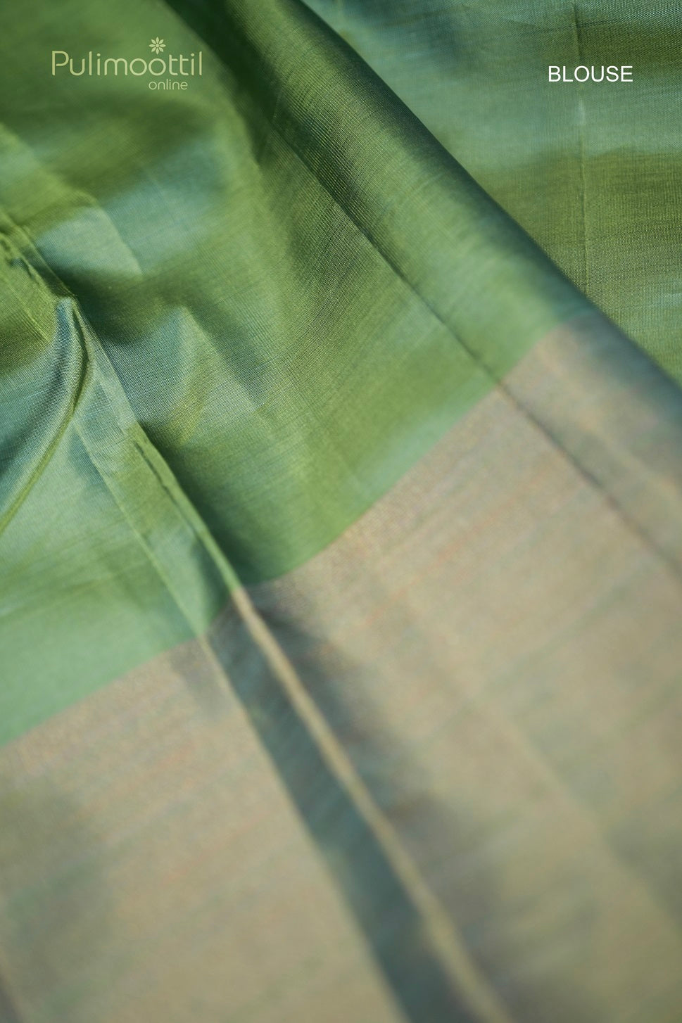 Olive Green Colour Kanchipuram Soft Silk Saree