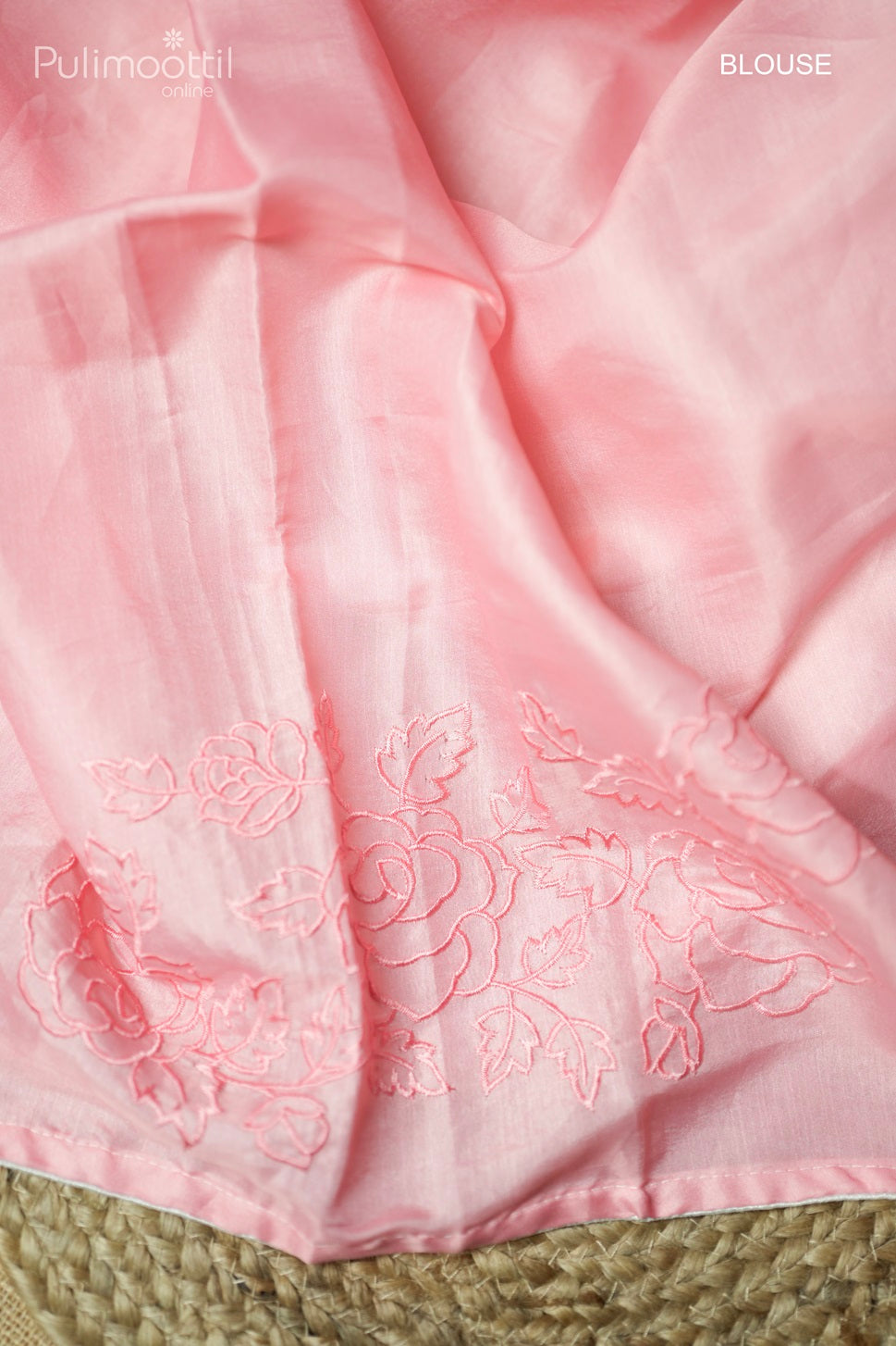 White Colour Organza Fancy Saree.