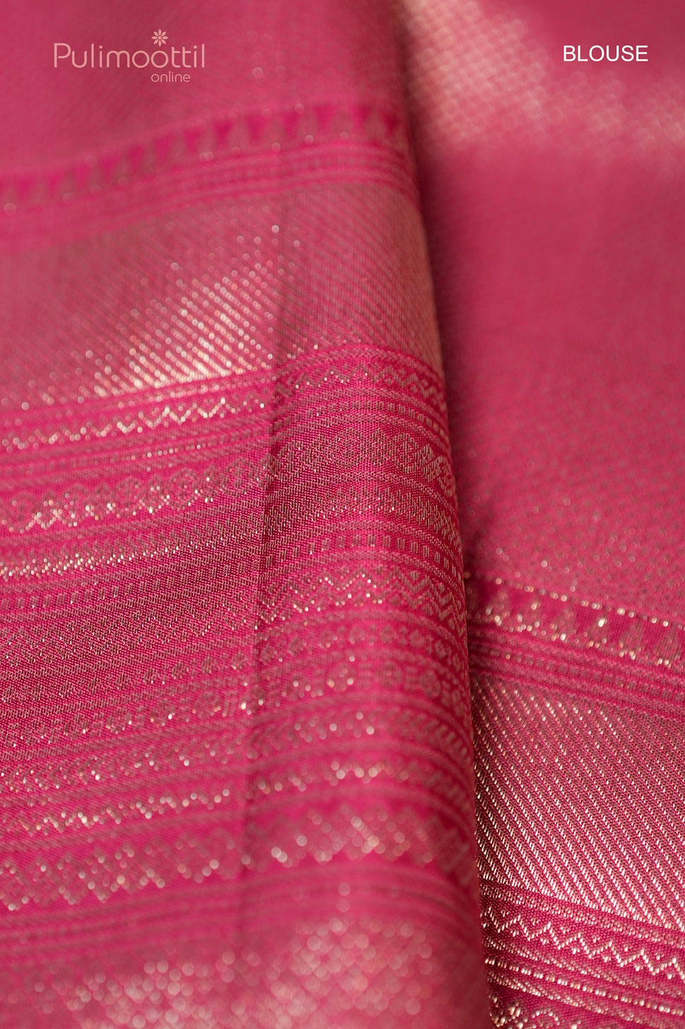 Dark Pink Colour Kanchipuram Brocade Wedding Saree