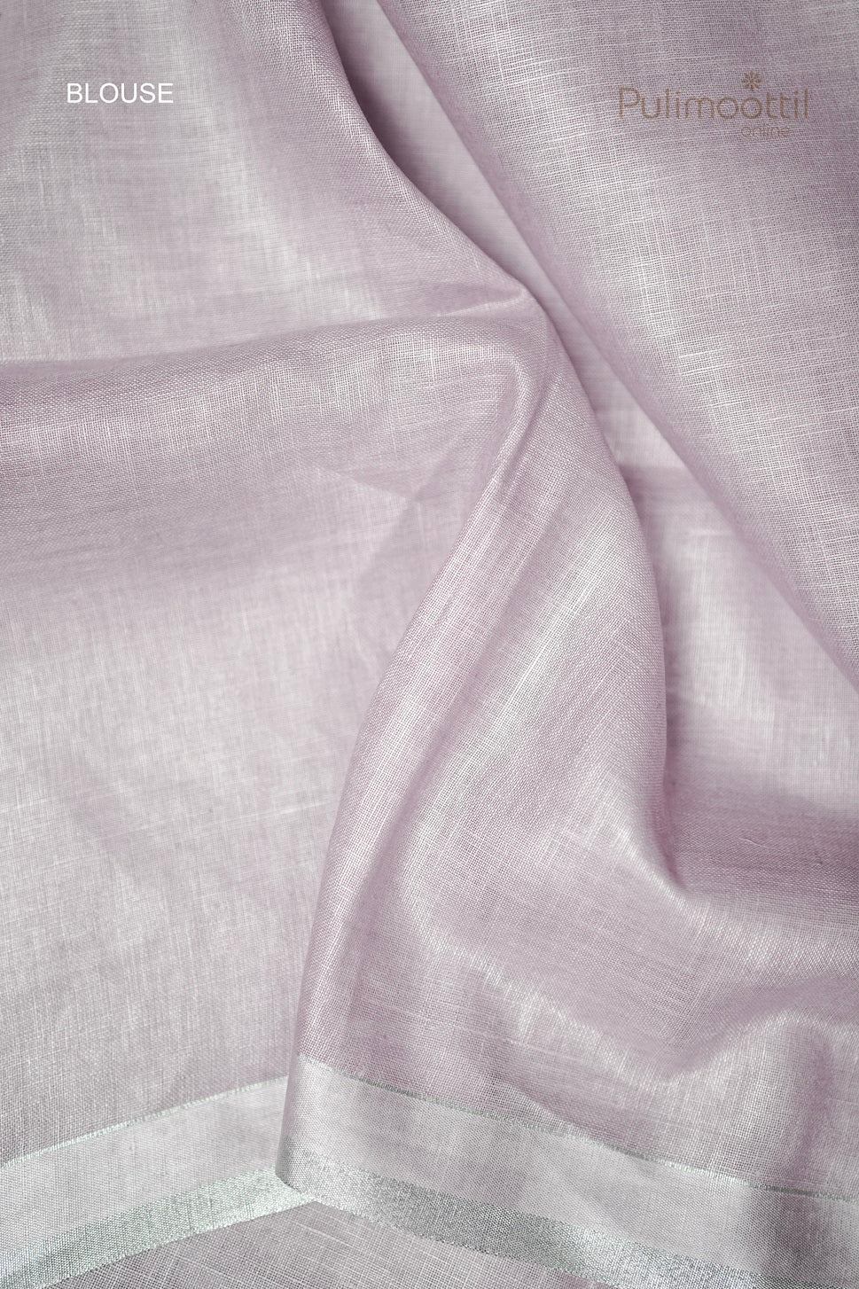 Pastel Lavender Colour Linen Silk Saree
