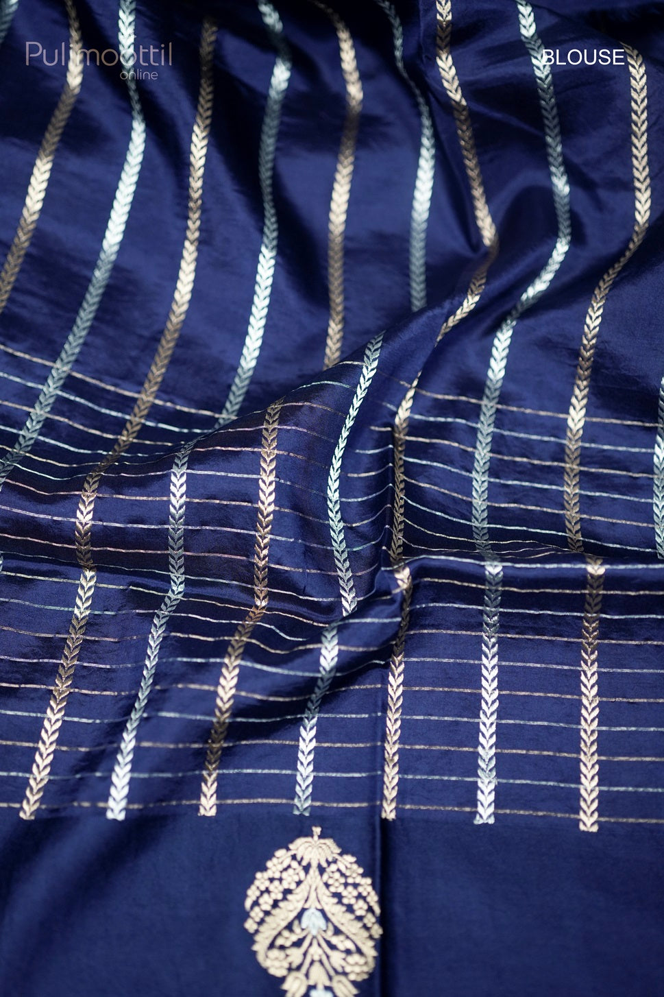 Dark Kerosene Colour Mango Silk Saree