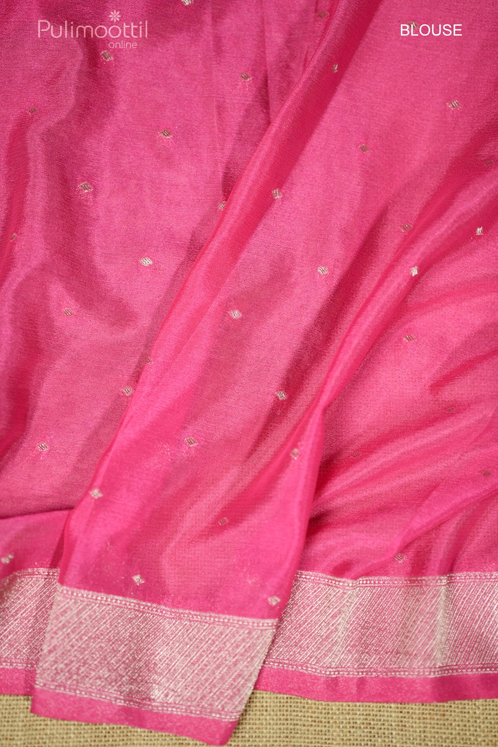 Light Pink Colour Georgette Banarasi Silk Saree
