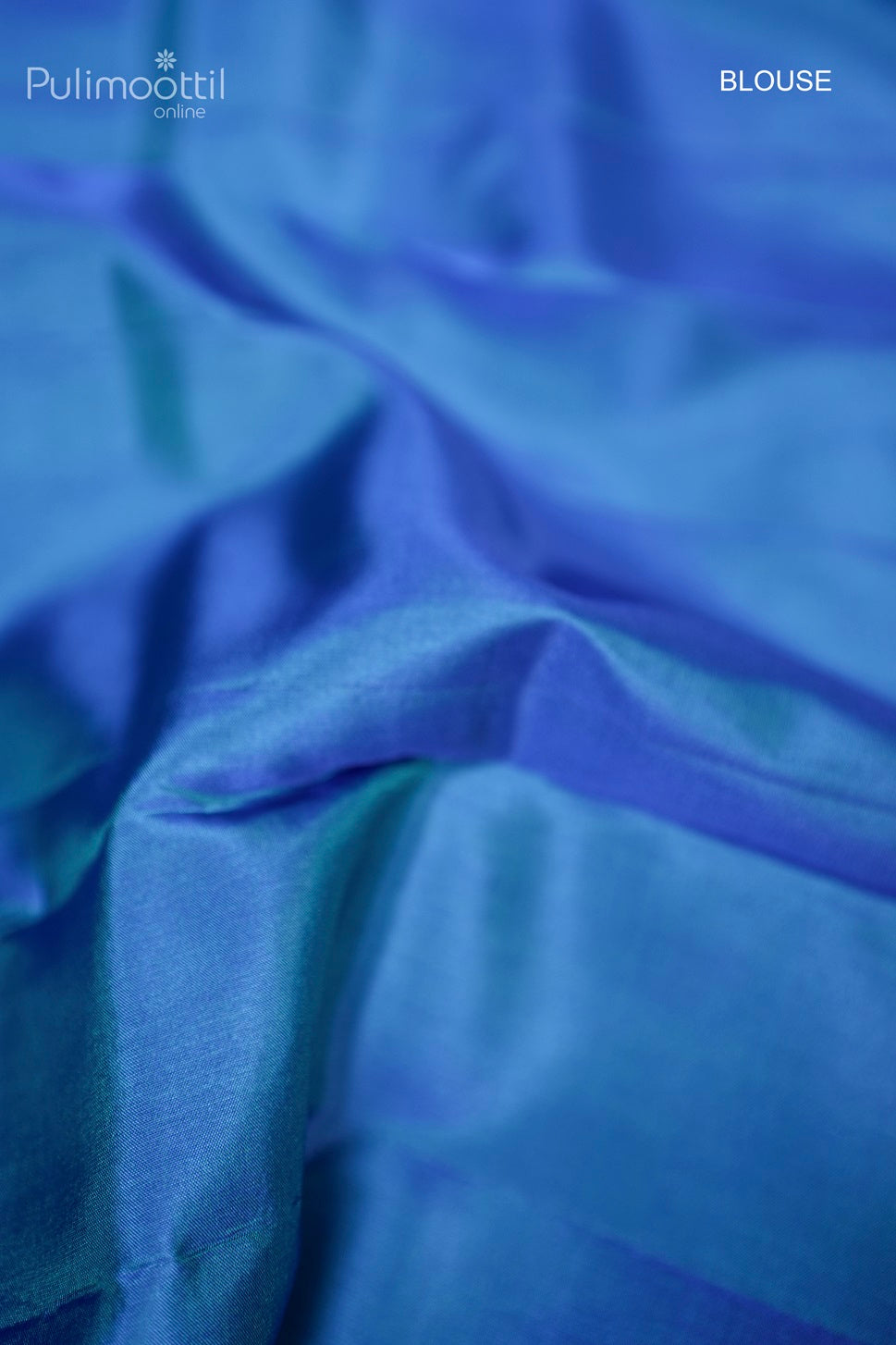 Peacock Blue Colour Semi Kanchipuram Saree