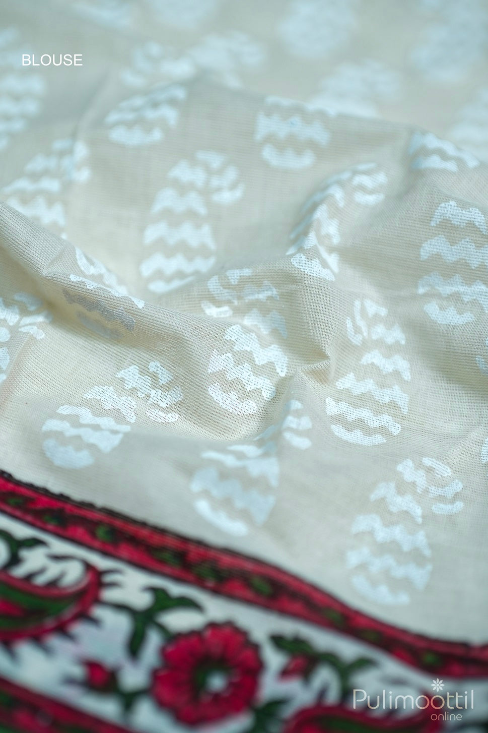 Cream Colour Kerala Taditional Set Saree.
